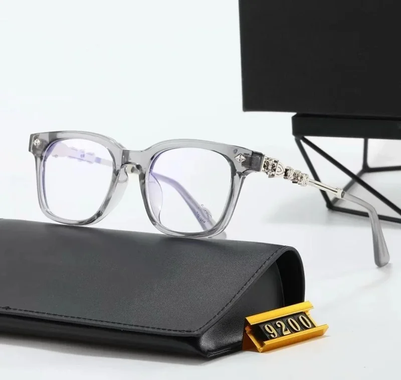 Chrome Hearts-Style Retro Silver Eyeglasses