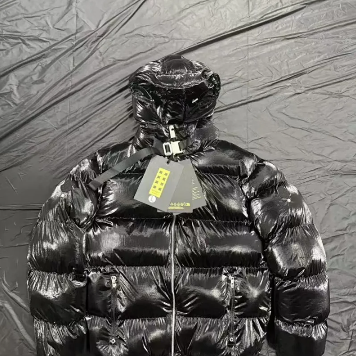 Moncler Down Jackets Quilted knit-sleeve zip-up jacket image 9