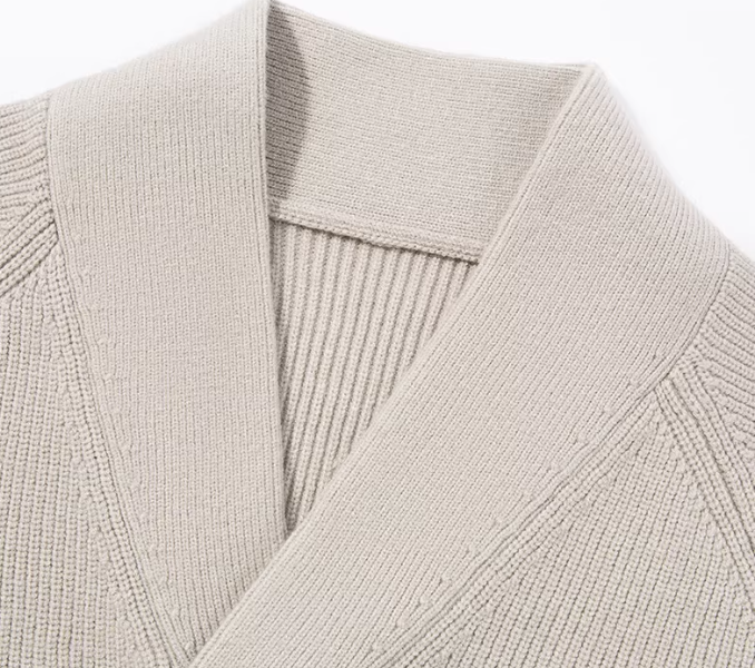 Design V-Neck Ribbed Knit Sweater Forest Green - 9