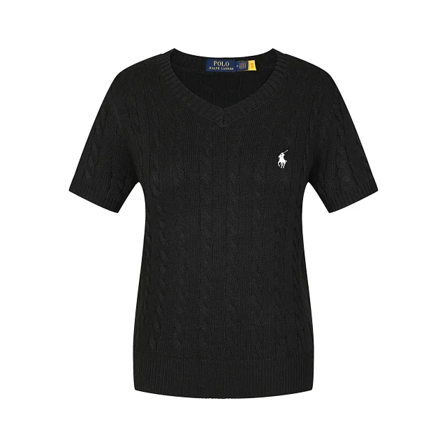 Polo Ralph Lauren Knitwear Cable-Knit Short-Sleeve Sweater product detail image 10
