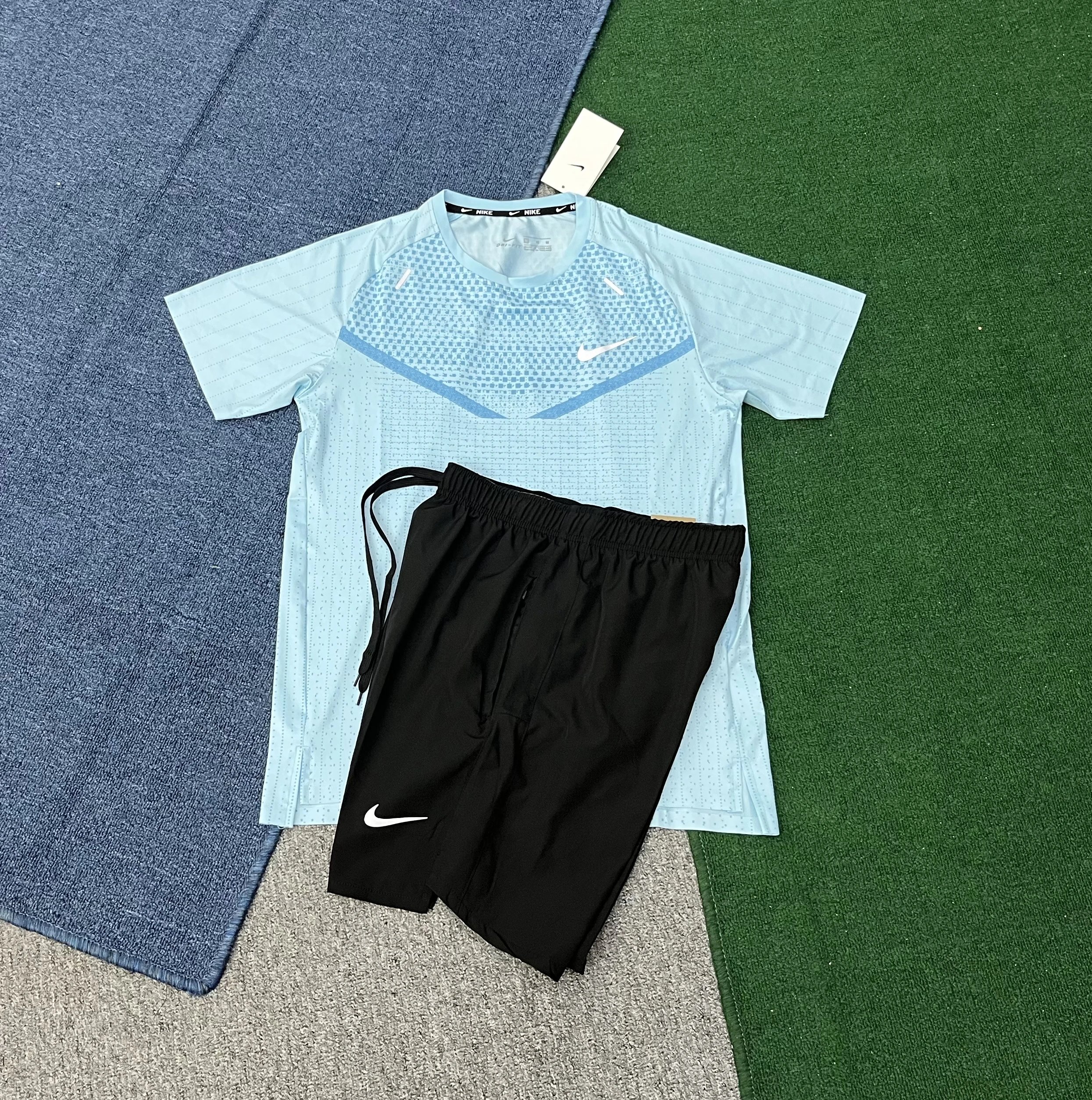 Nike Matching Sets Dri-FIT Short-Sleeve Top and Shorts Set — 4