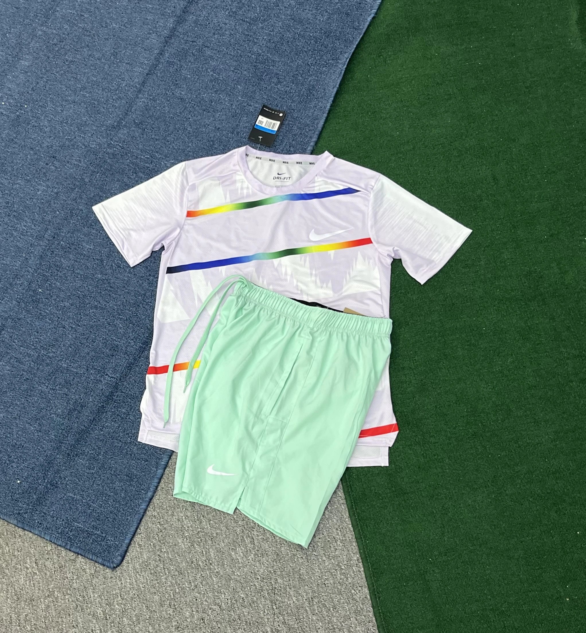 Nike Matching Sets Dri-FIT short-sleeve T-shirt and shorts set — 20