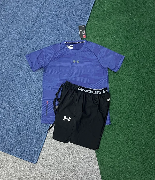 Under Armour Matching Sets Short-sleeve T-shirt and shorts set with graphic camouflage print product detail image 3