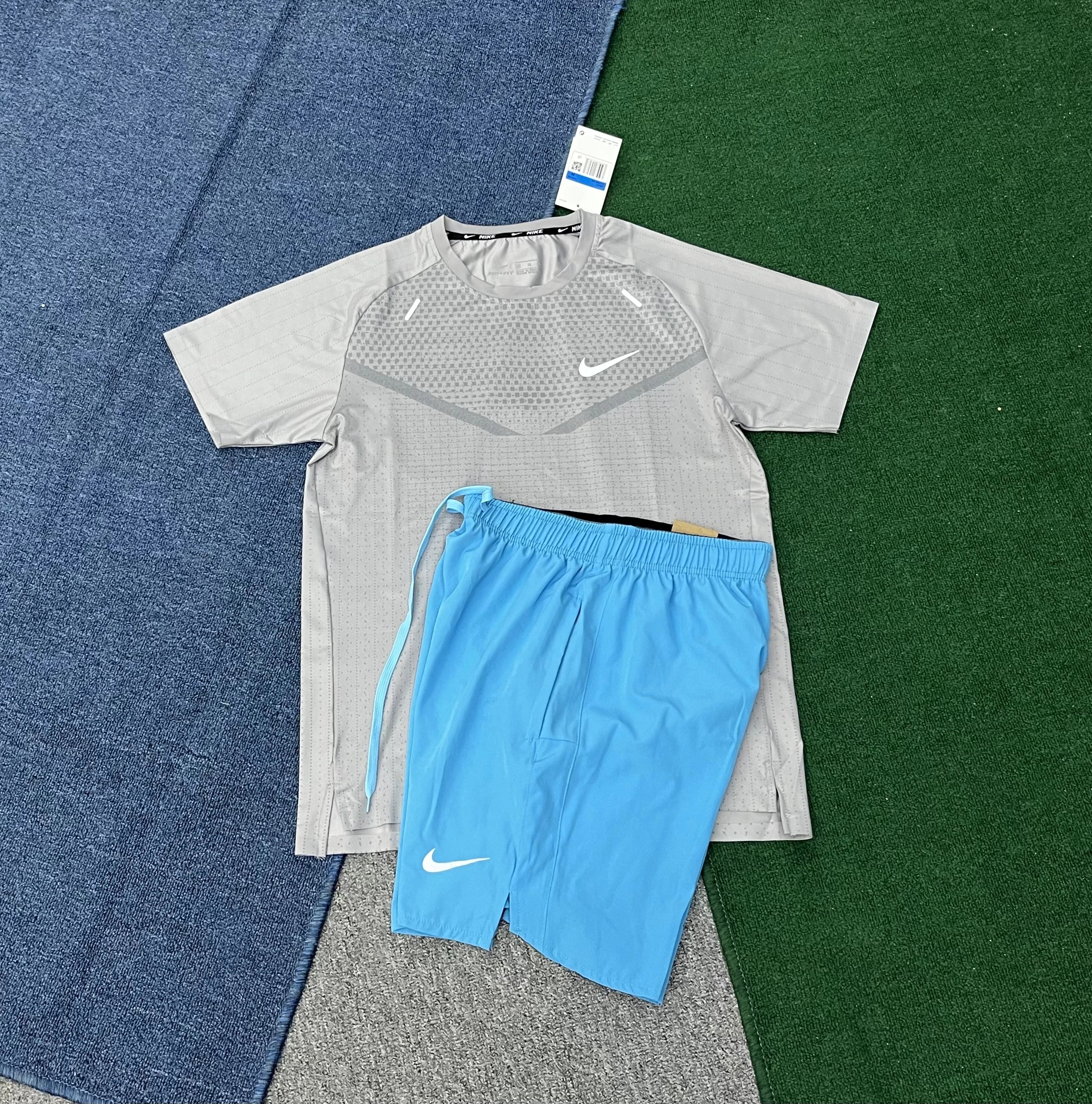 Nike Matching Sets Dri-FIT Short-Sleeve Top and Shorts Set — 19