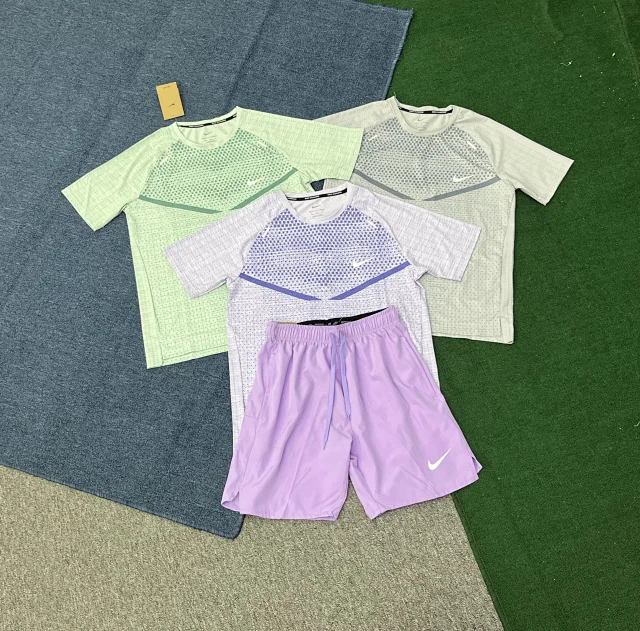 Nike Matching Sets Dri-FIT Short-Sleeve Top and Shorts Set product detail image 1