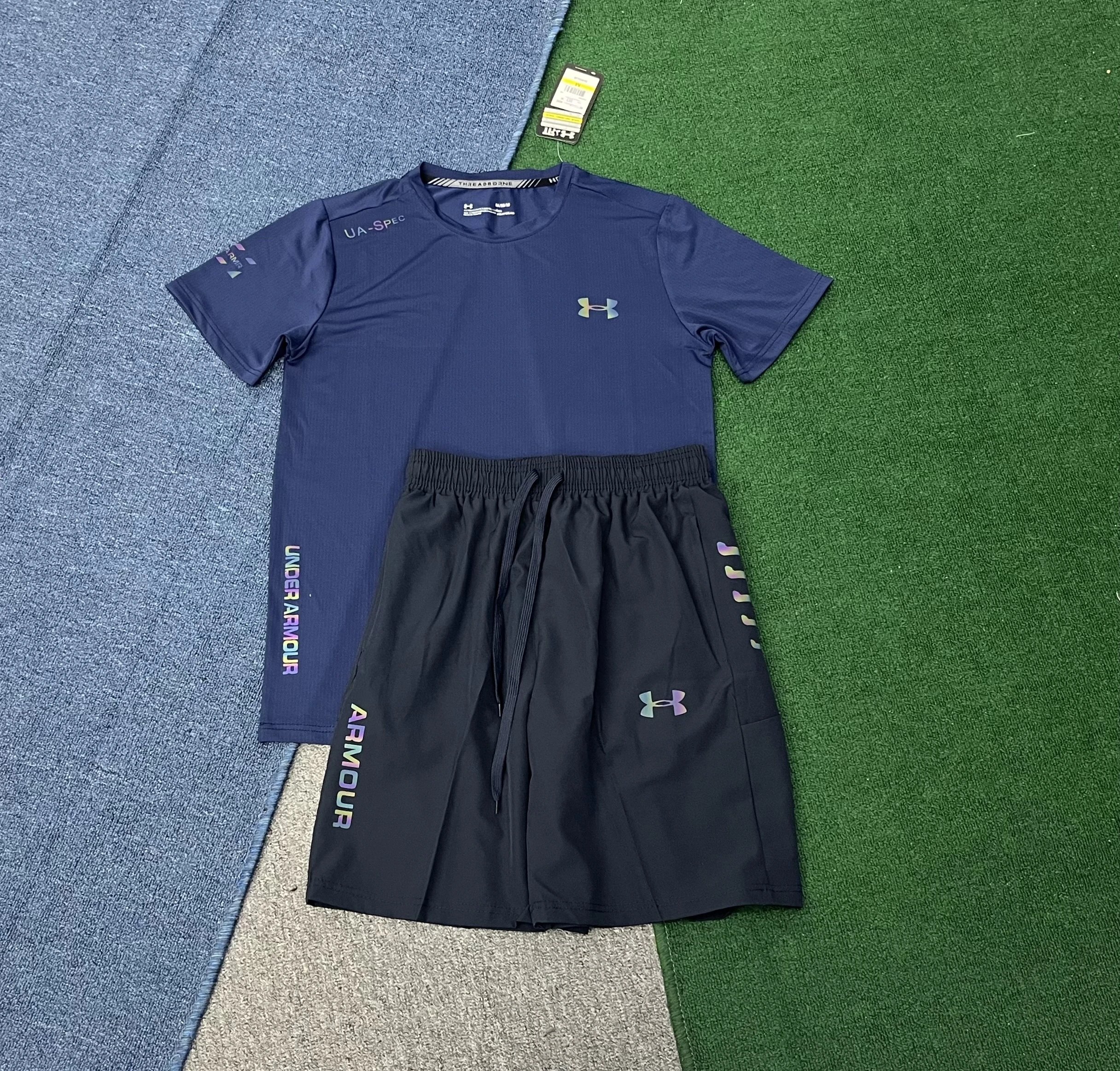 Under Armour Matching Sets Short-sleeve T-shirt and shorts set with graphic camouflage print — 19