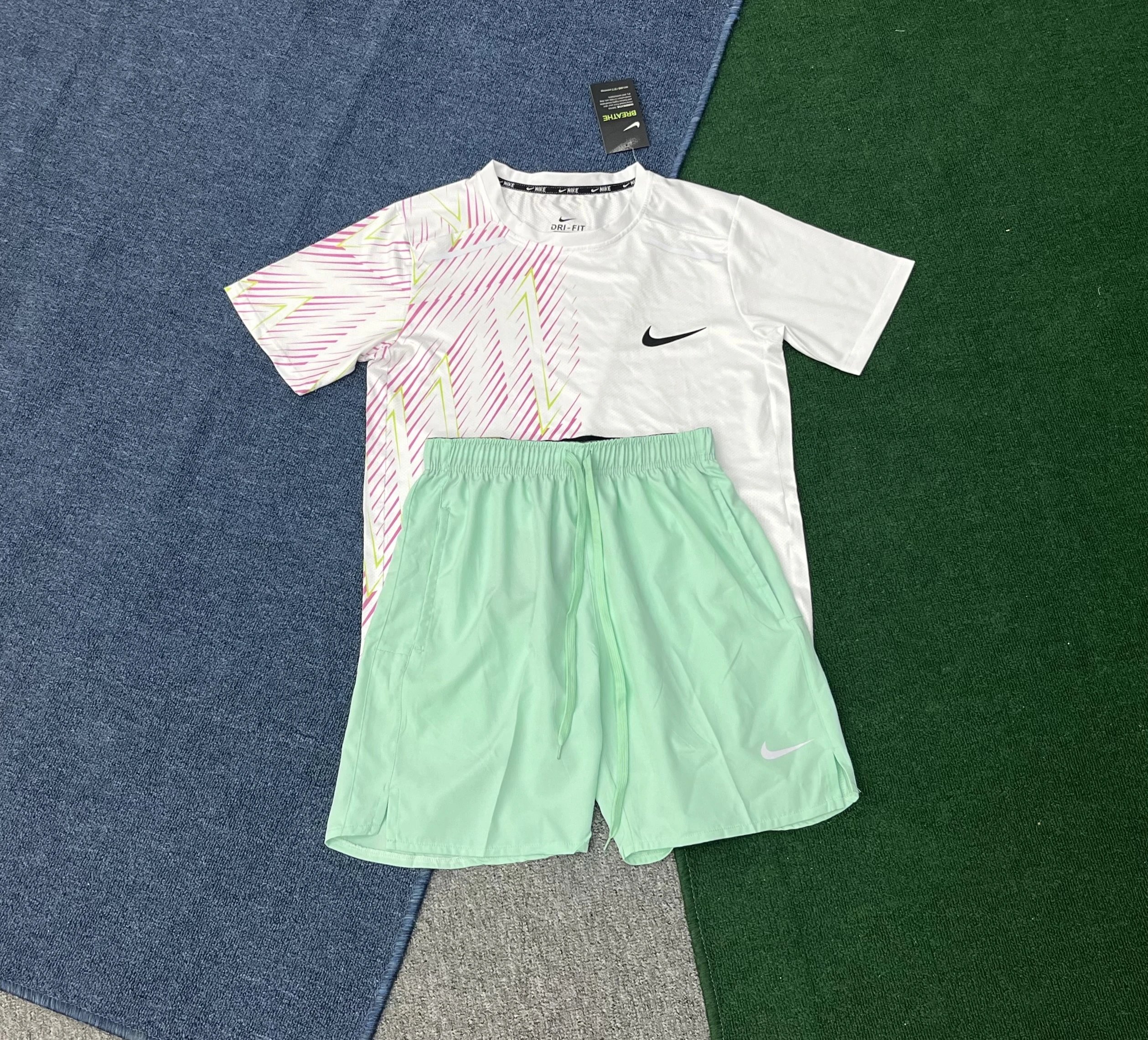 Nike Tracksuits Dri-FIT short-sleeve top and shorts set image 6