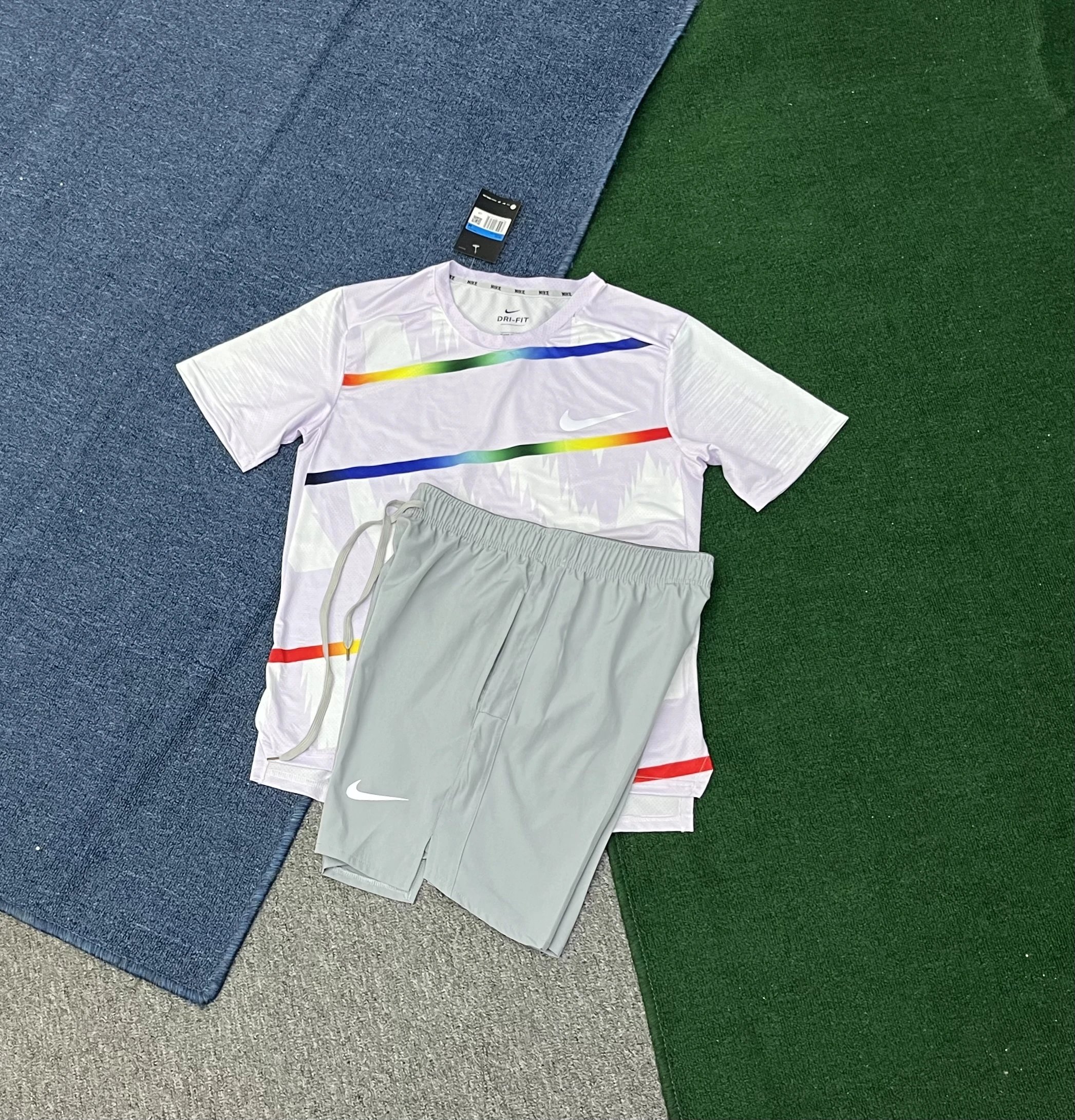 Nike Matching Sets Dri-FIT short-sleeve T-shirt and shorts set — 18