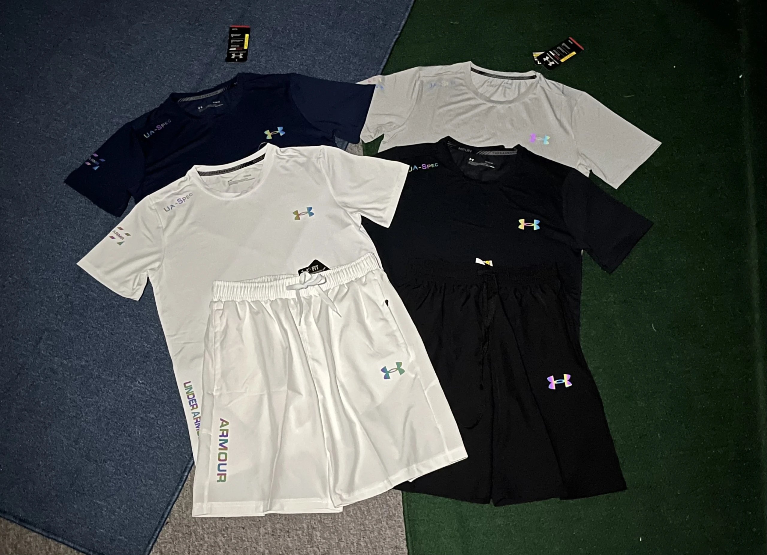 Under Armour Matching Sets Short-sleeve T-shirt and shorts set with graphic camouflage print image 2