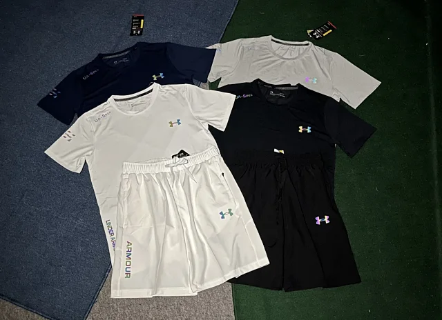 Under Armour Matching Sets Short-sleeve T-shirt and shorts set with graphic camouflage print product detail image 2