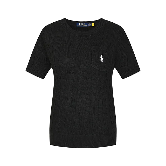 Polo Ralph Lauren Knitwear Cable-Knit Short-Sleeve Sweater product detail image 6