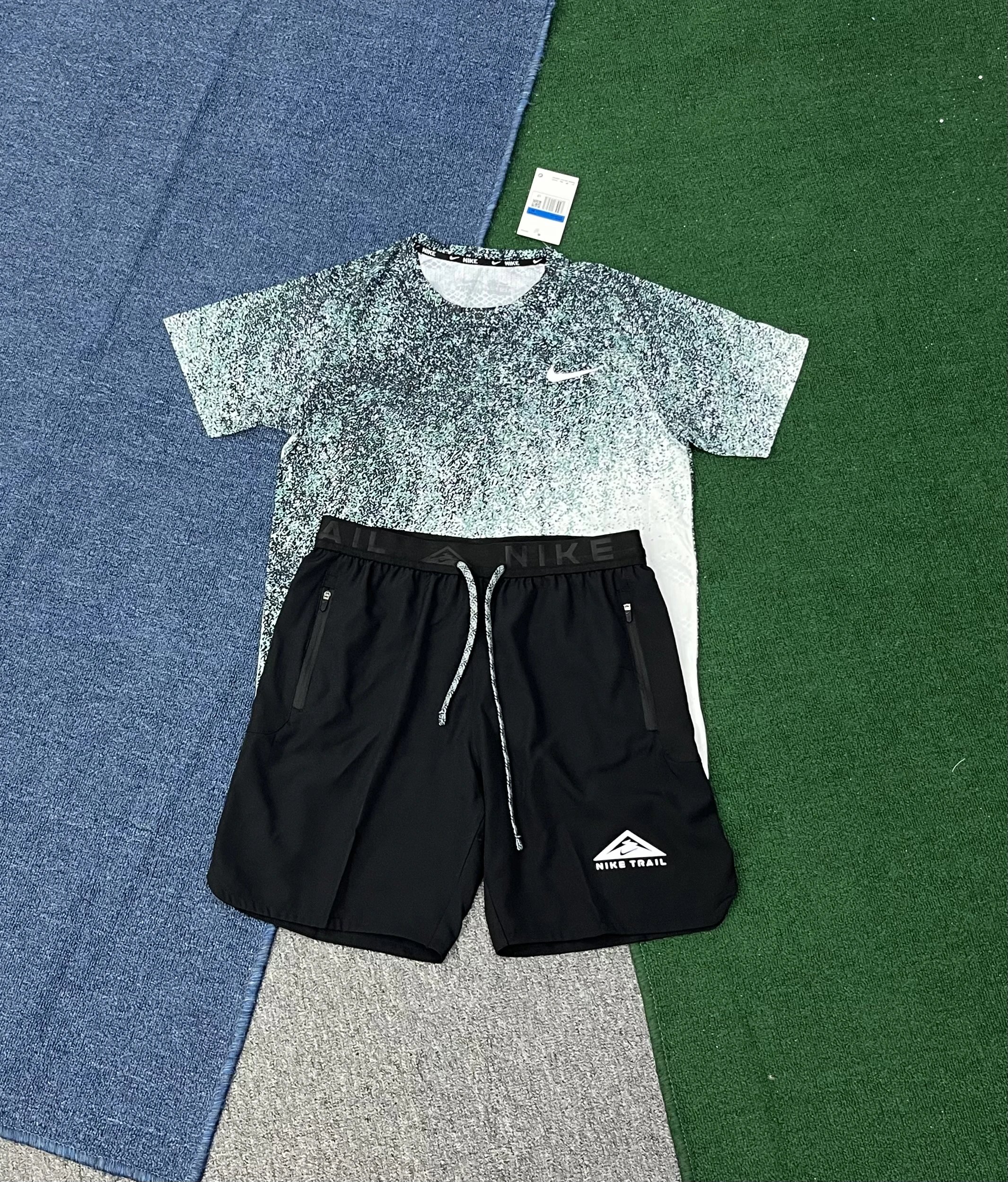 Nike Matching Sets Trail Short-Sleeve T-Shirt and Shorts Set image 4