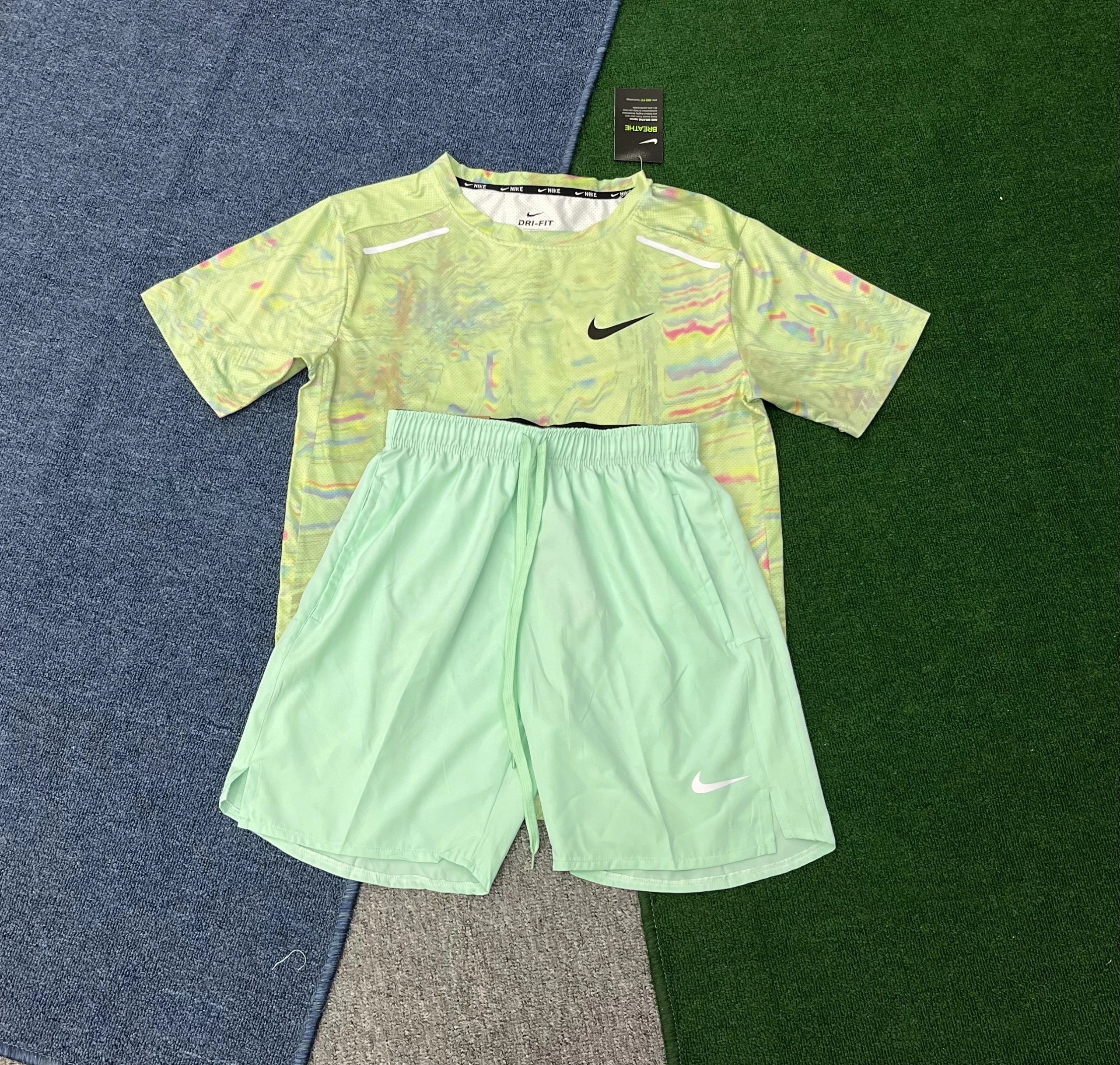 Nike Tracksuits Dri-FIT short-sleeve top and shorts set image 11