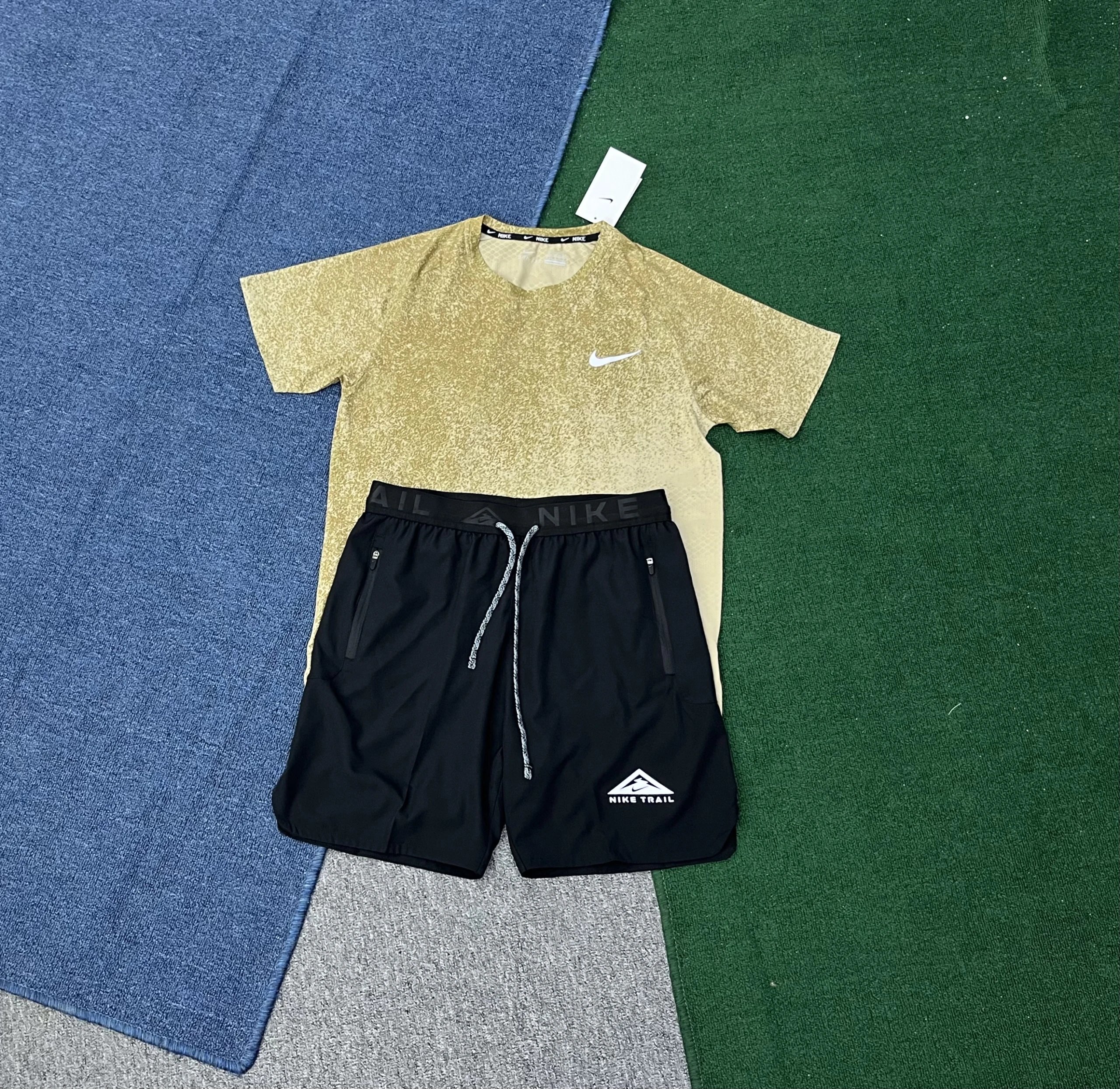 Nike Matching Sets Trail Short-Sleeve T-Shirt and Shorts Set image 6