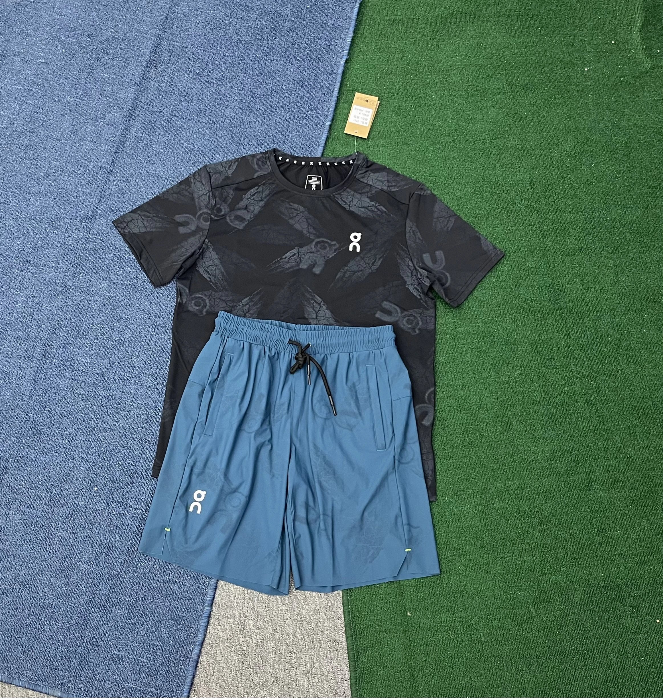 On Matching Sets All-over logo print short-sleeve T-shirt and shorts set — 13