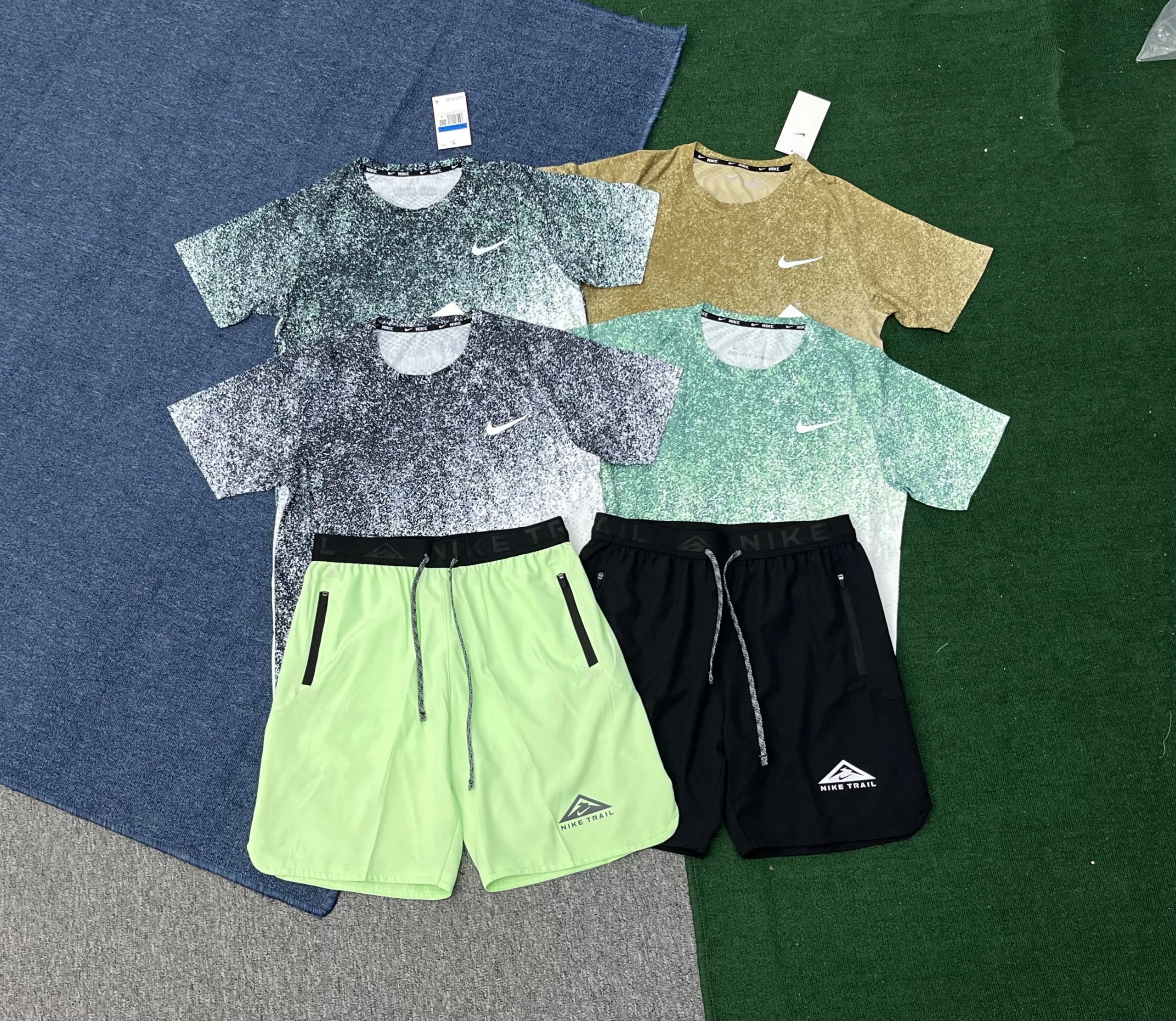 Nike Matching Sets Trail Short-Sleeve T-Shirt and Shorts Set image 1