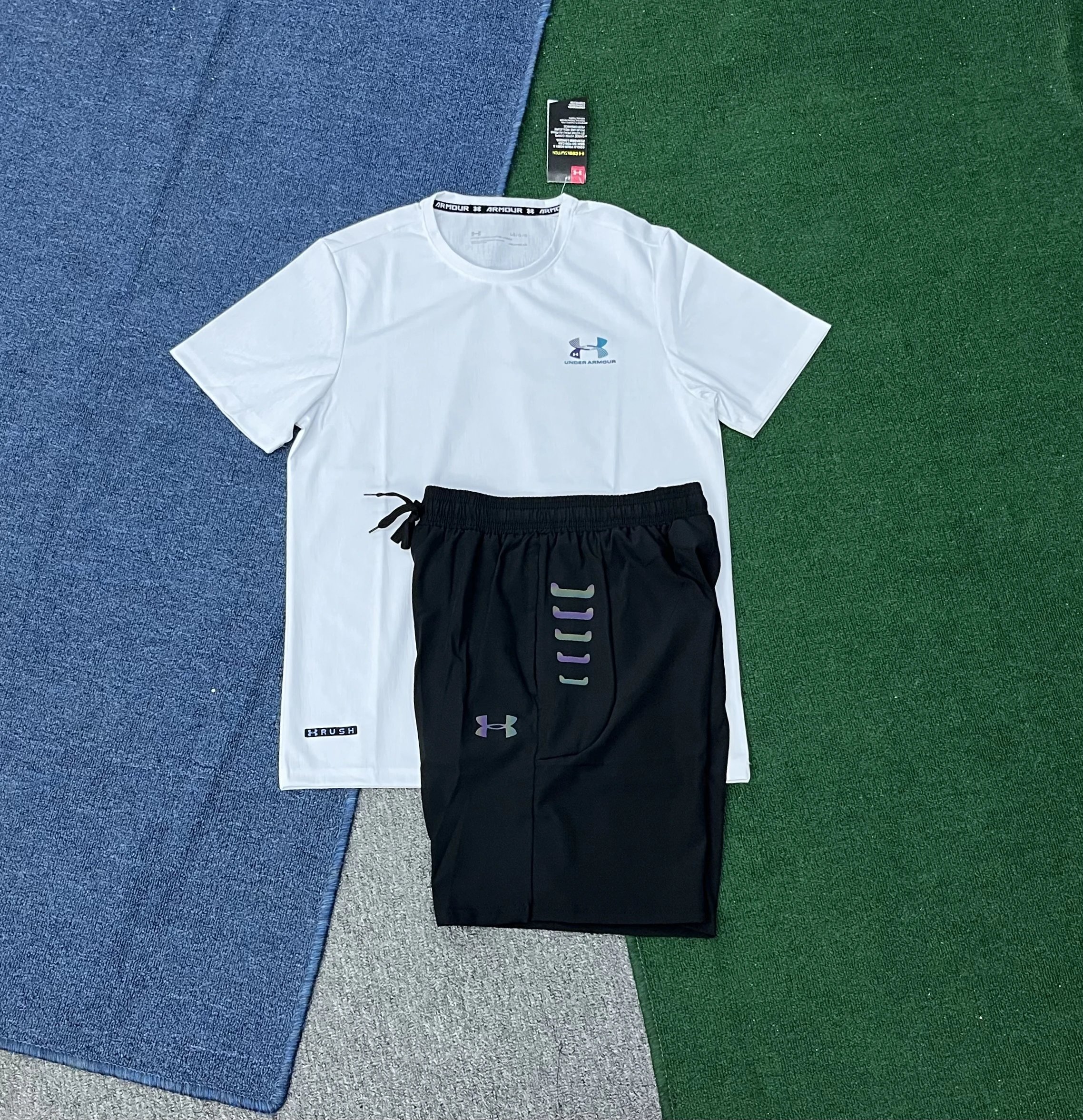 Under Armour Tracksuits Short-sleeve T-shirt and jogger pants set — 4