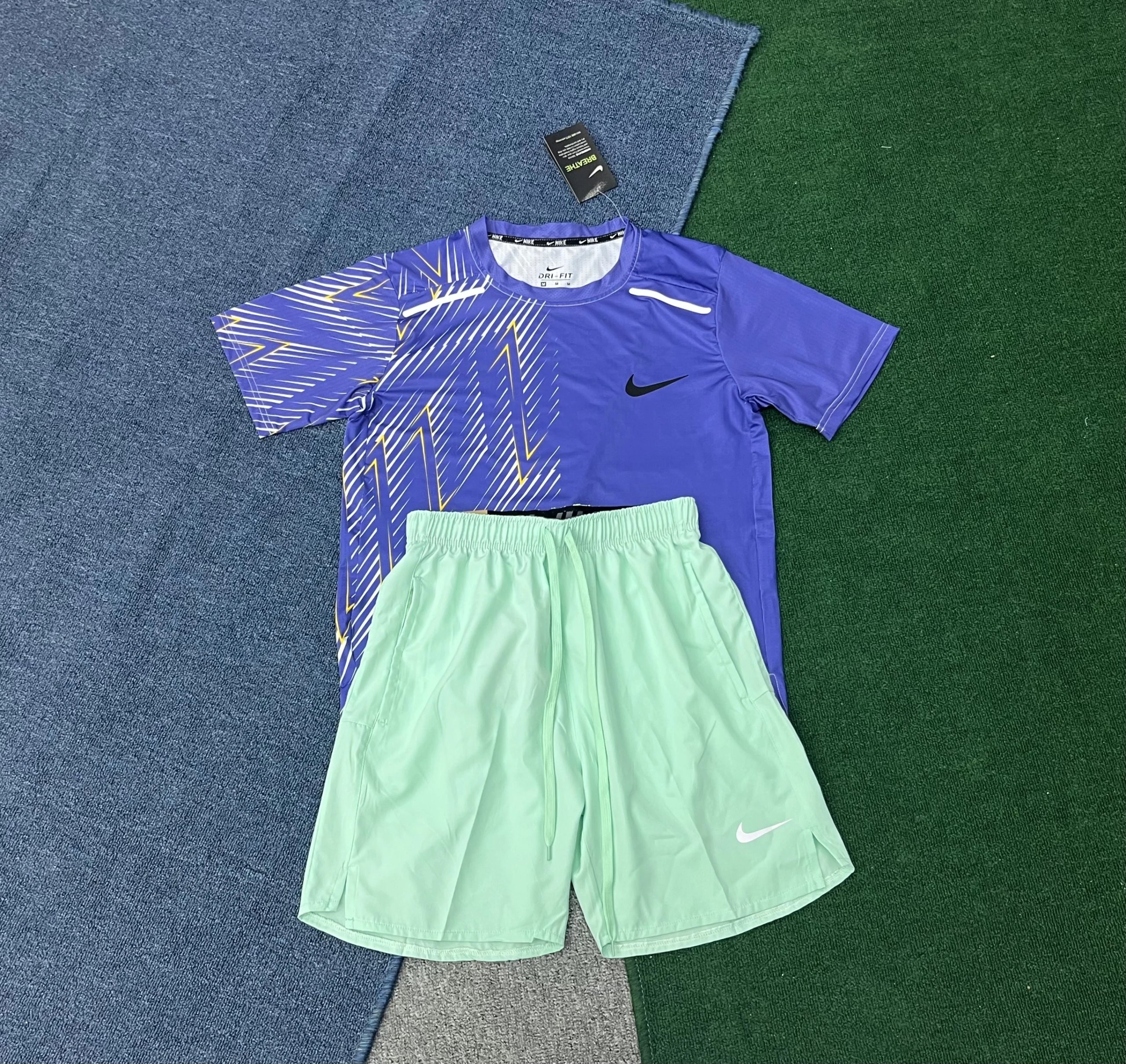 Nike Tracksuits Dri-FIT short-sleeve top and shorts set image 5