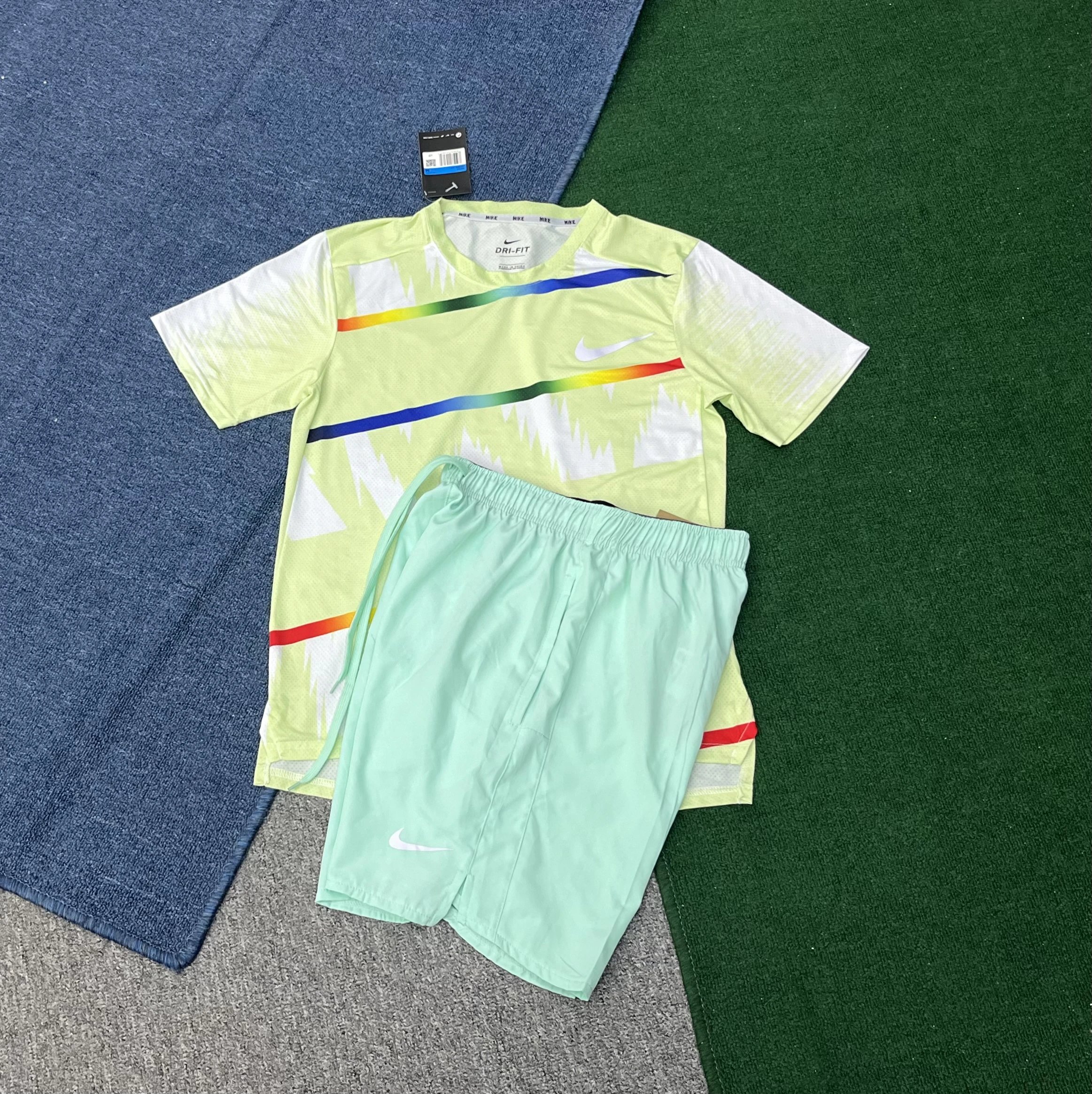 Nike Matching Sets Dri-FIT short-sleeve T-shirt and shorts set — 19