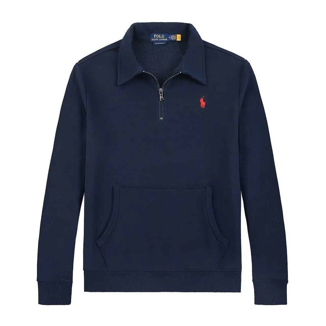 Polo Ralph Lauren Hoodies & Sweatshirts Quarter-Zip Sweatshirt — 618 Blue red label