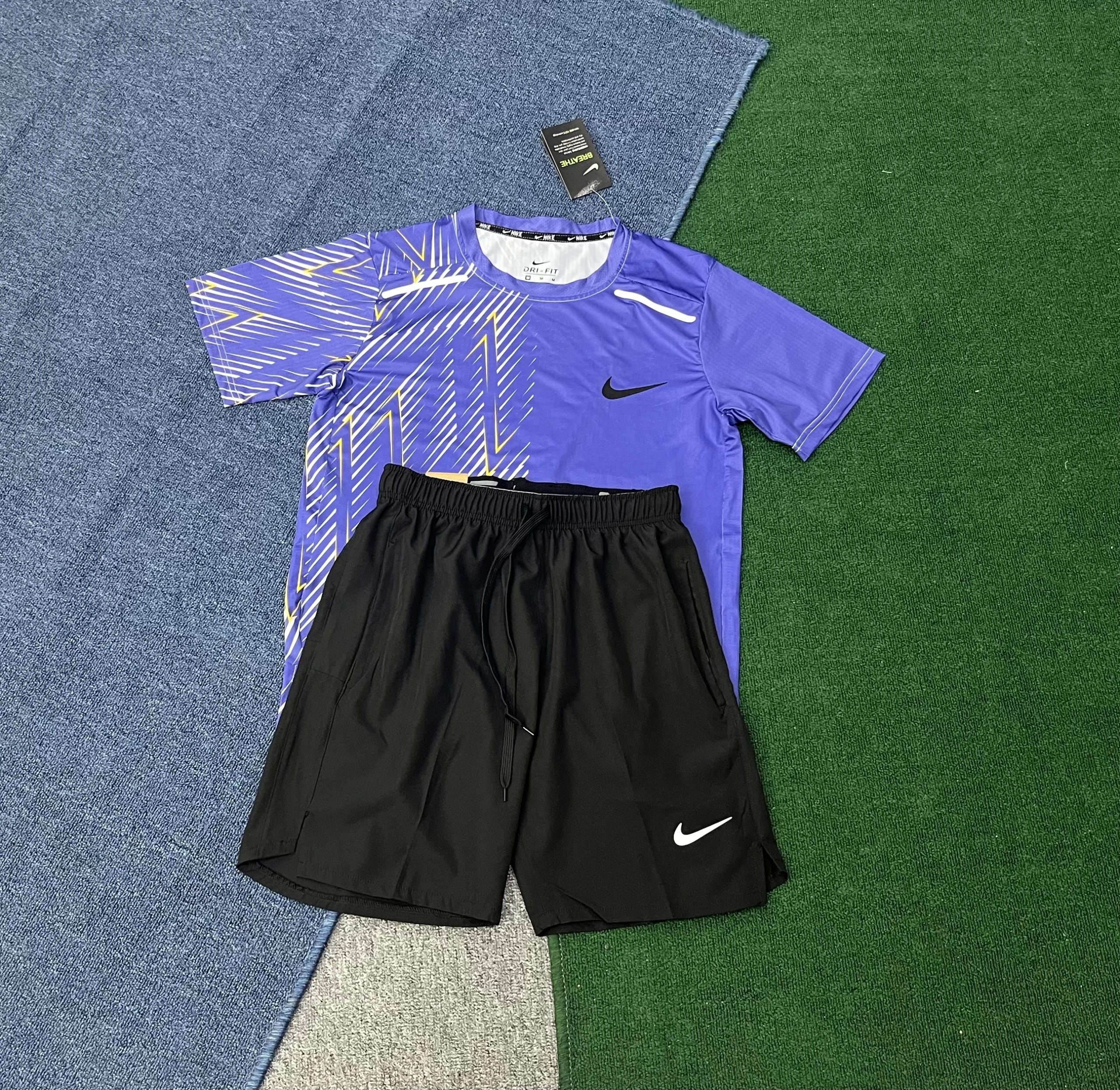 Nike Tracksuits Dri-FIT short-sleeve top and shorts set image 10