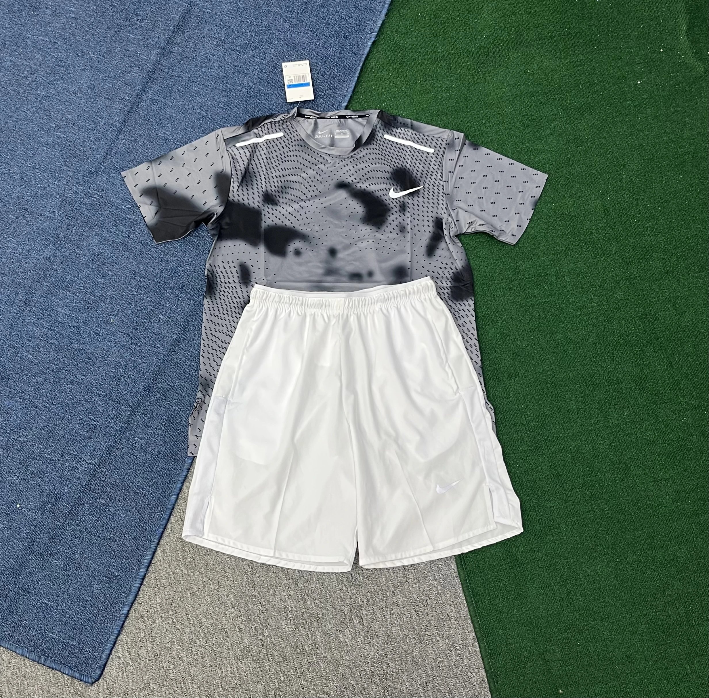 Nike Matching Sets Short-Sleeve Running Top and Shorts Set — 7