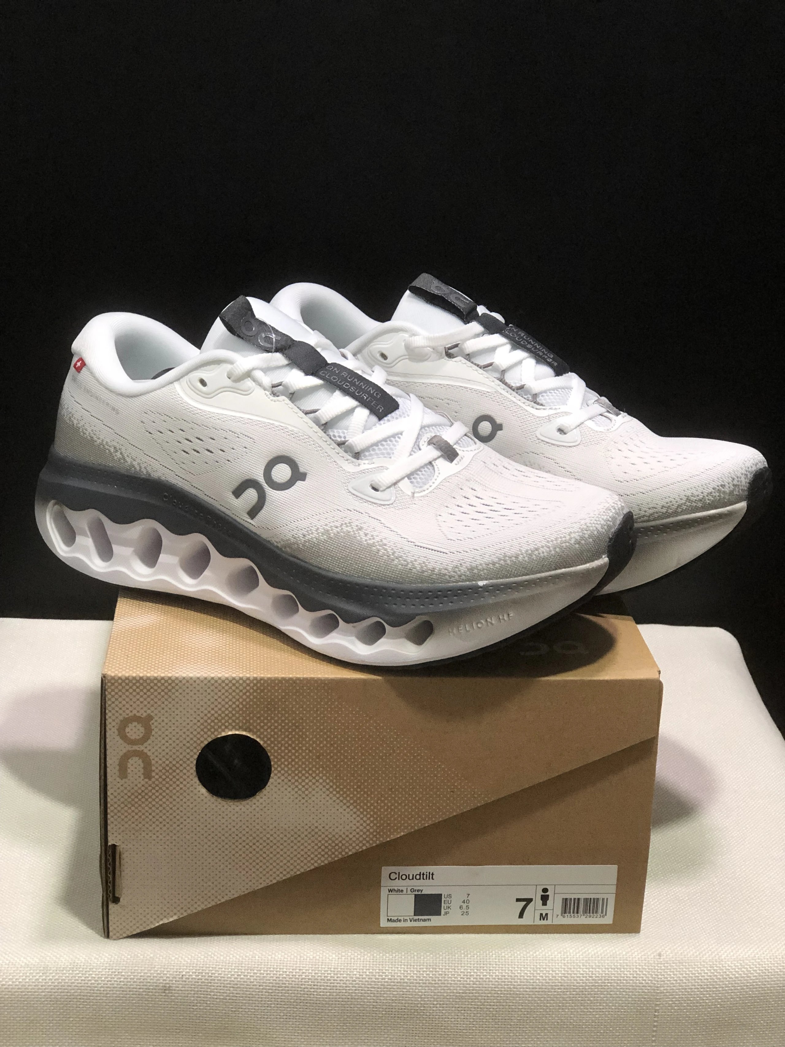 On Cloudtilt and Cloudsurfer 3 running shoes — 37