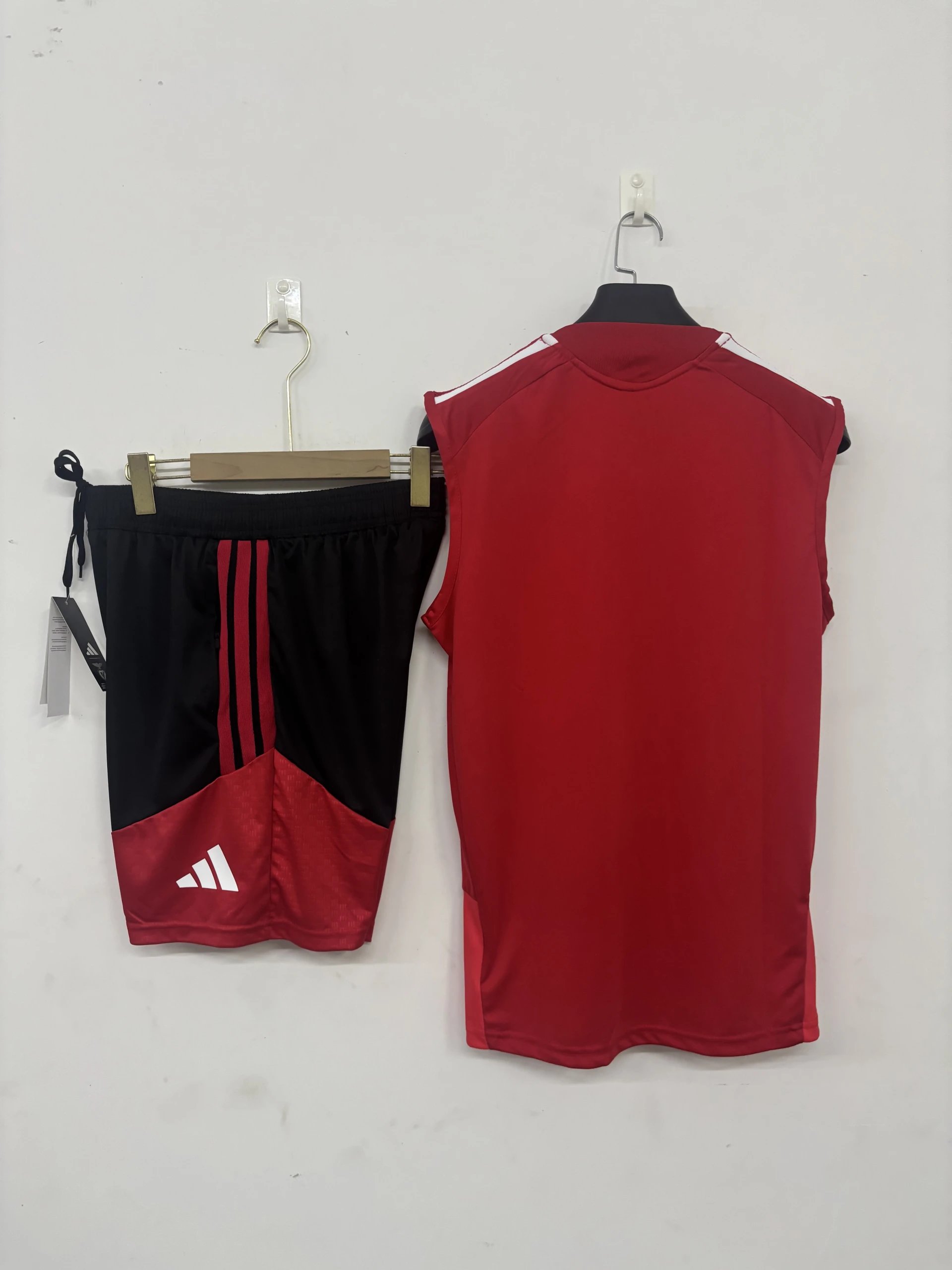 adidas Matching Sets Football training vest and shorts set image 9