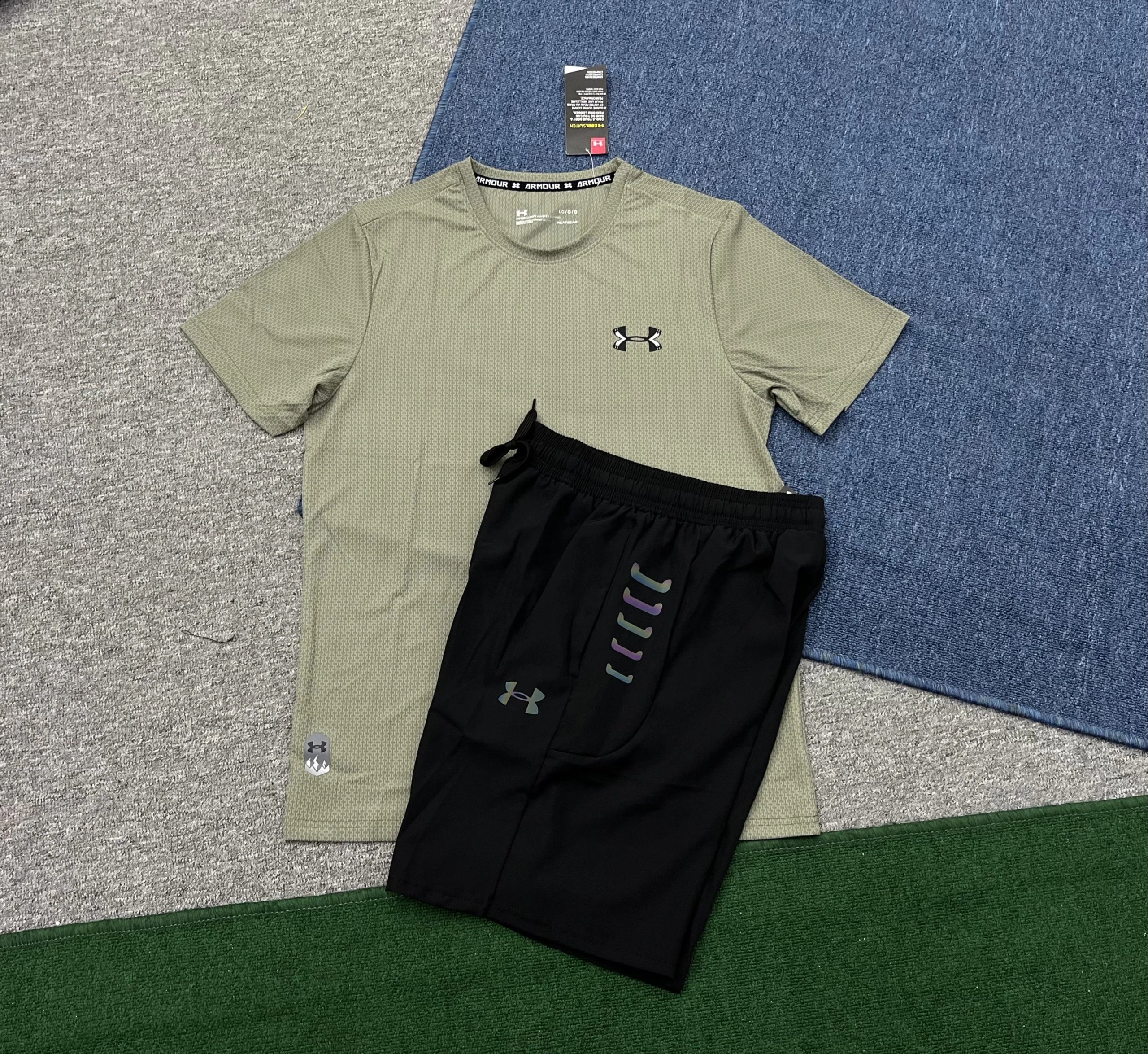 Under Armour Tracksuits Short-sleeve T-shirt and jogger pants set image 14