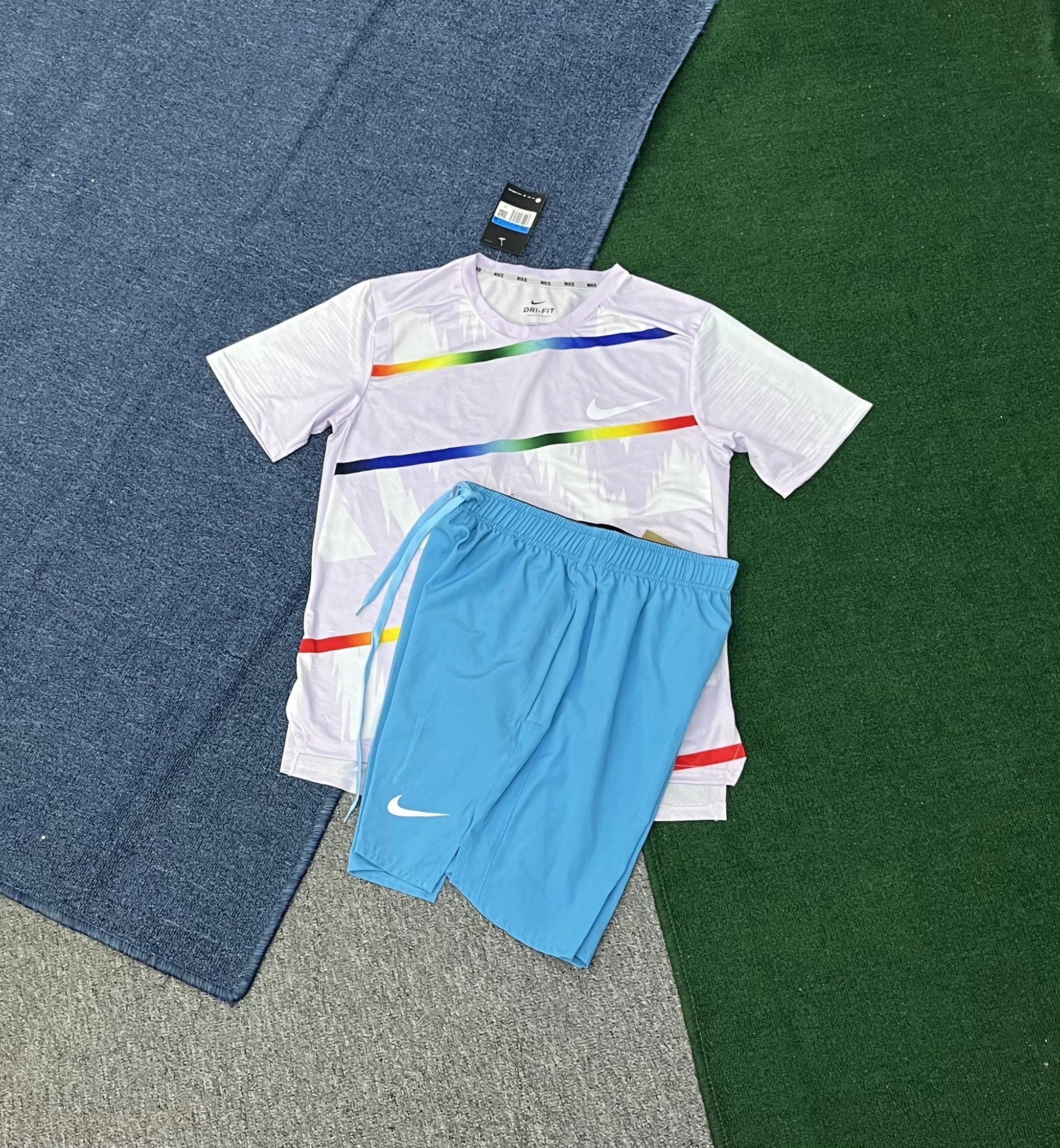Nike Matching Sets Dri-FIT short-sleeve T-shirt and shorts set image 9