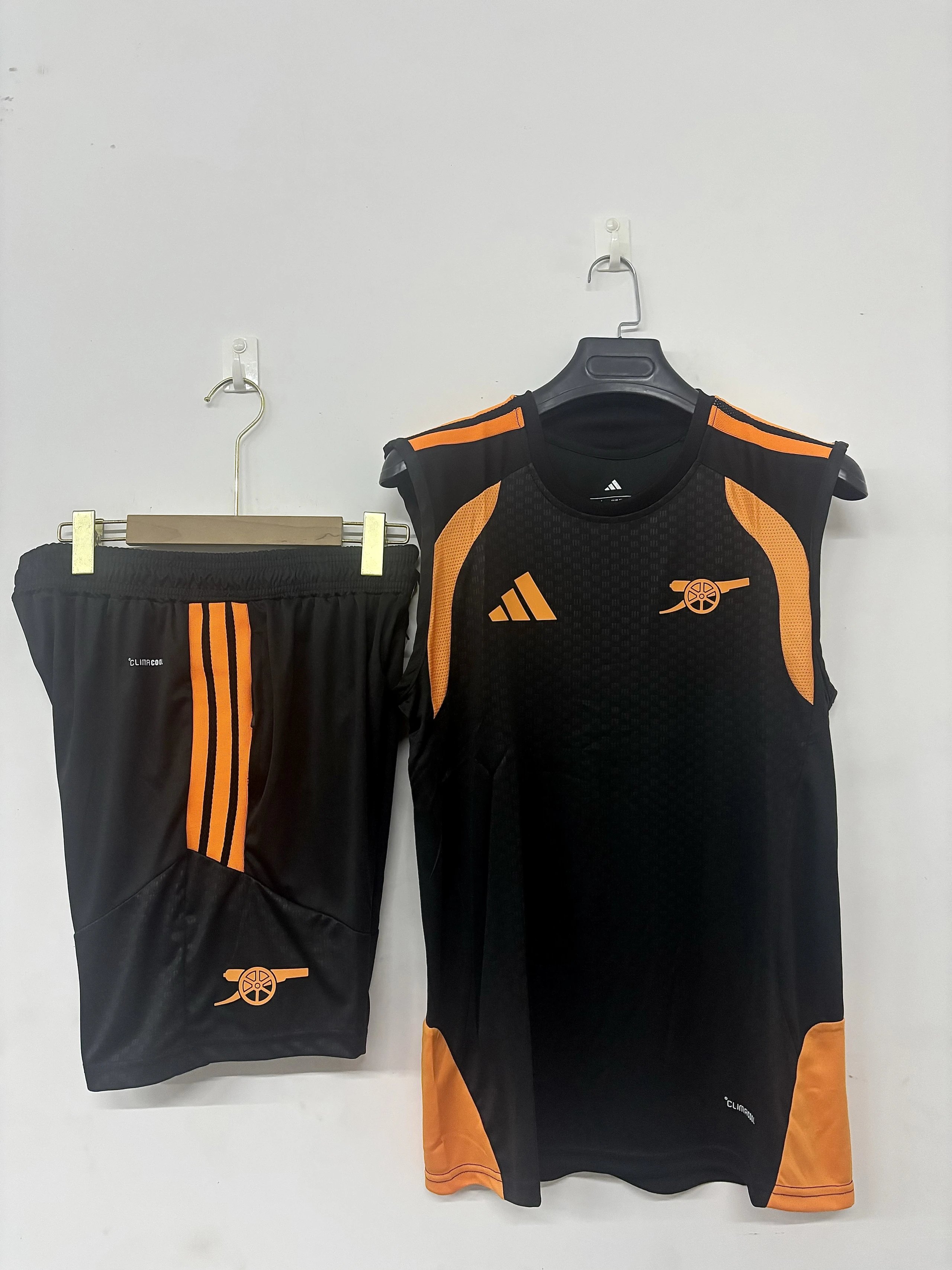 adidas Matching Sets Football training vest and shorts set image 7