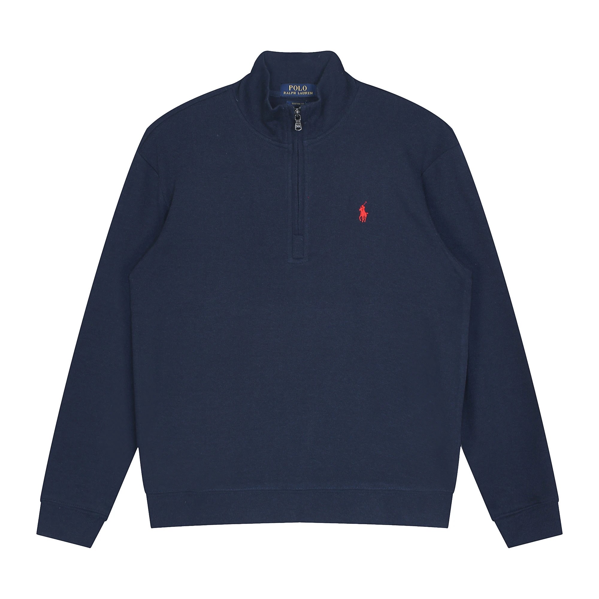 Polo Ralph Lauren Hoodies & Sweatshirts Quarter-Zip Sweatshirt — 616 Blue red label