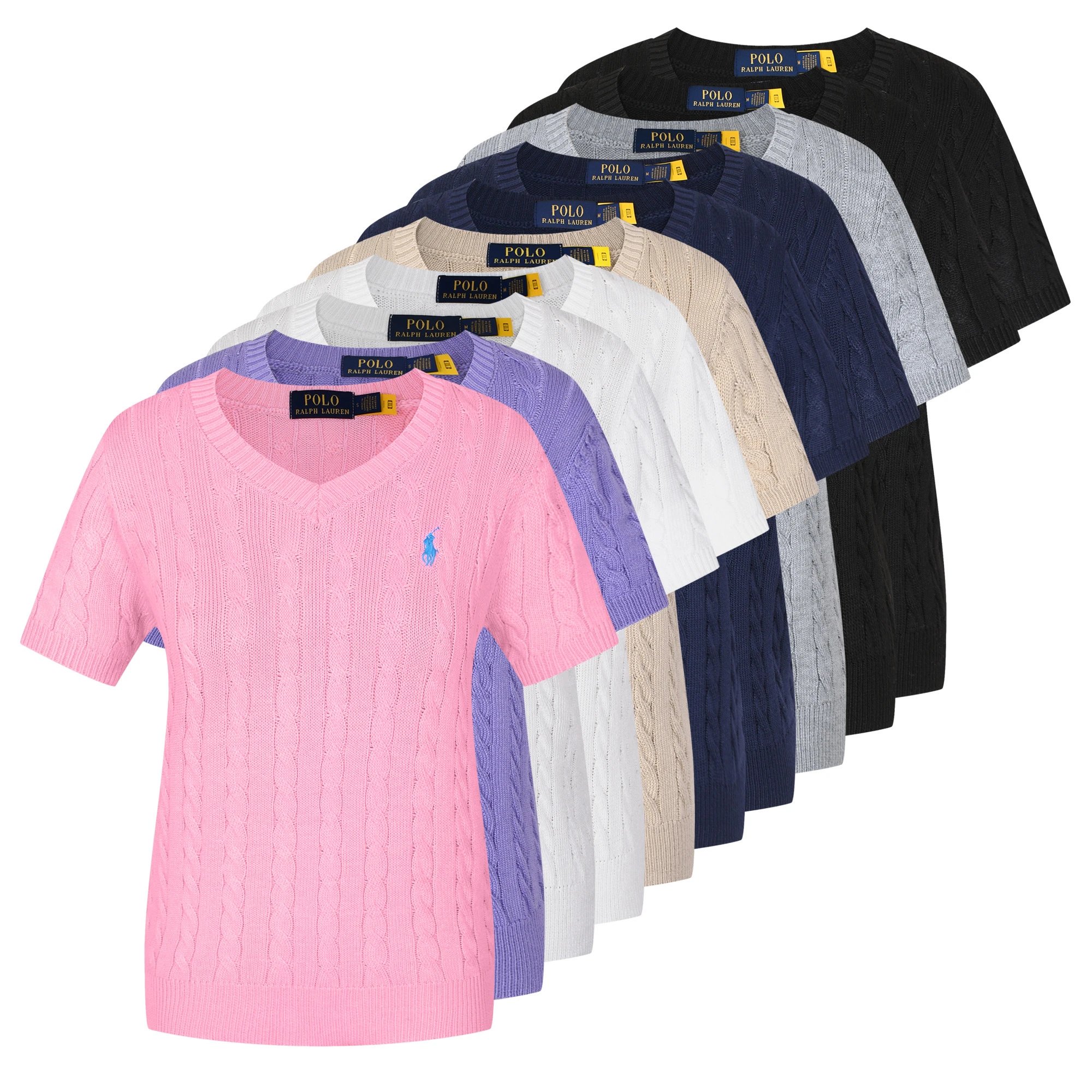 Polo Ralph Lauren Knitwear Cable-Knit Short-Sleeve Sweater image 4