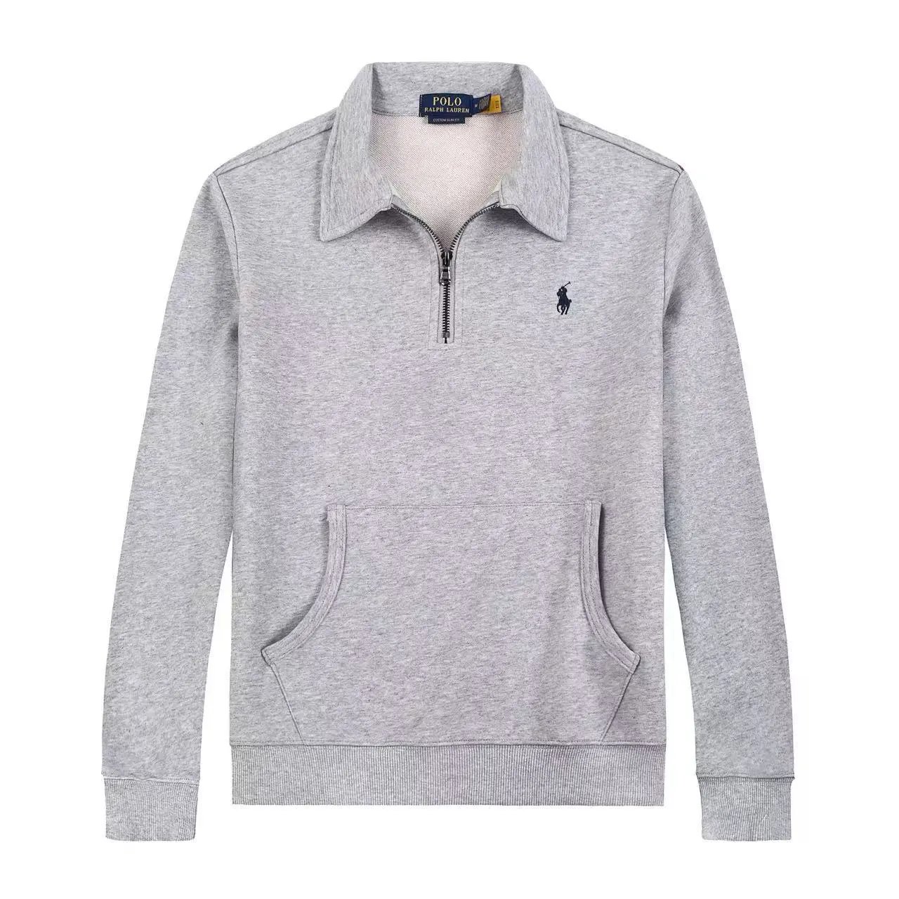 Polo Ralph Lauren Hoodies & Sweatshirts Quarter-Zip Sweatshirt — 618 Gray blue label