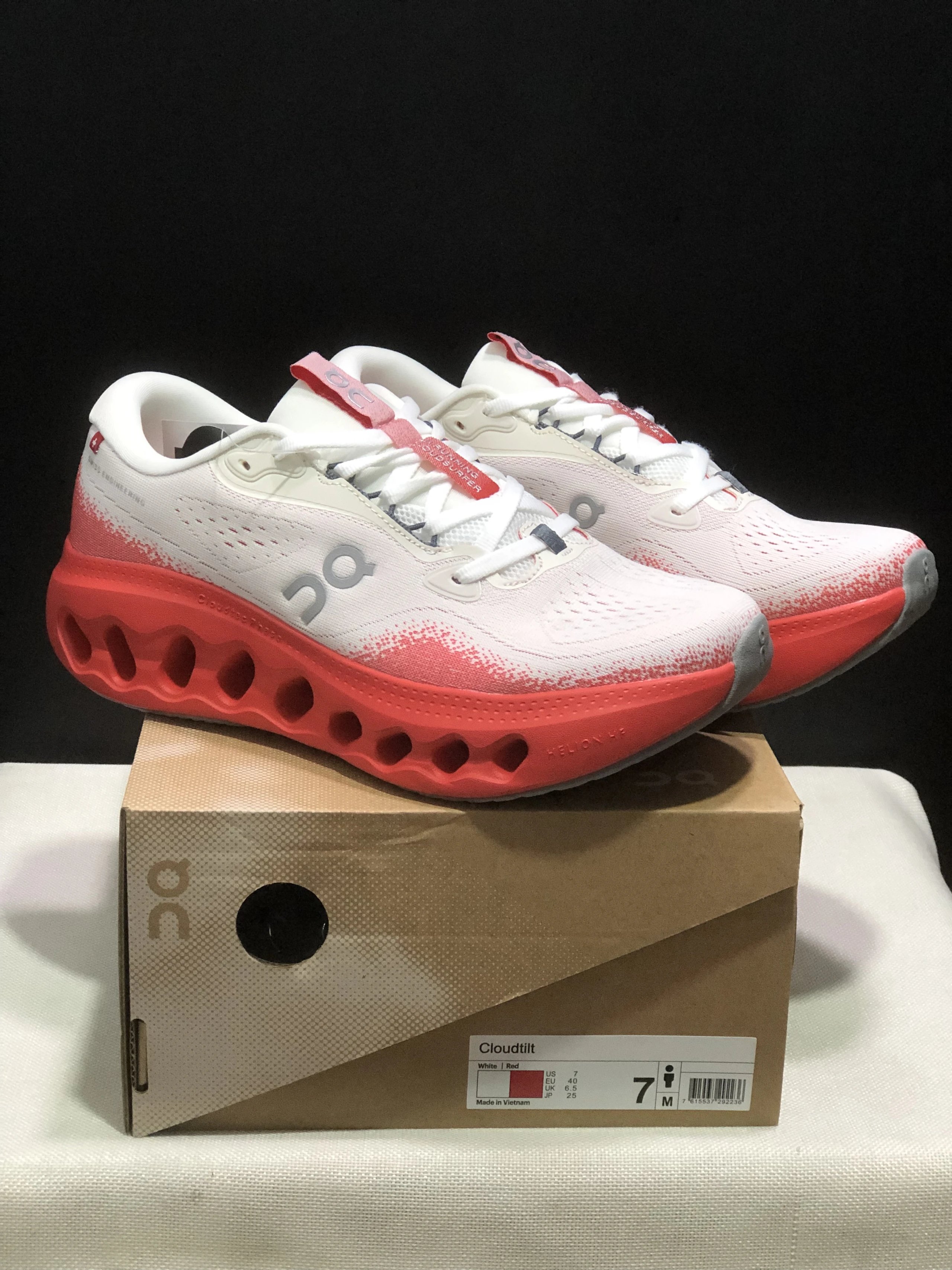 On Cloudtilt and Cloudsurfer 3 running shoes — 34