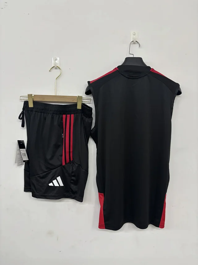 adidas Matching Sets Football training vest and shorts set product detail image 4