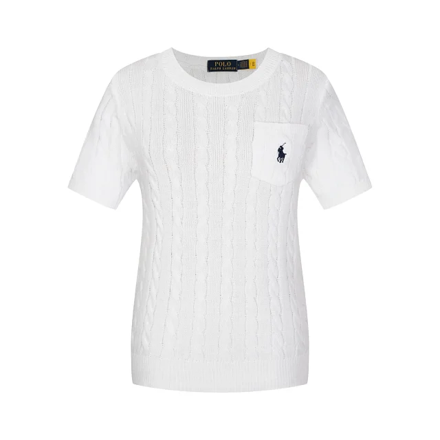 Polo Ralph Lauren Knitwear Cable-Knit Short-Sleeve Sweater product detail image 7