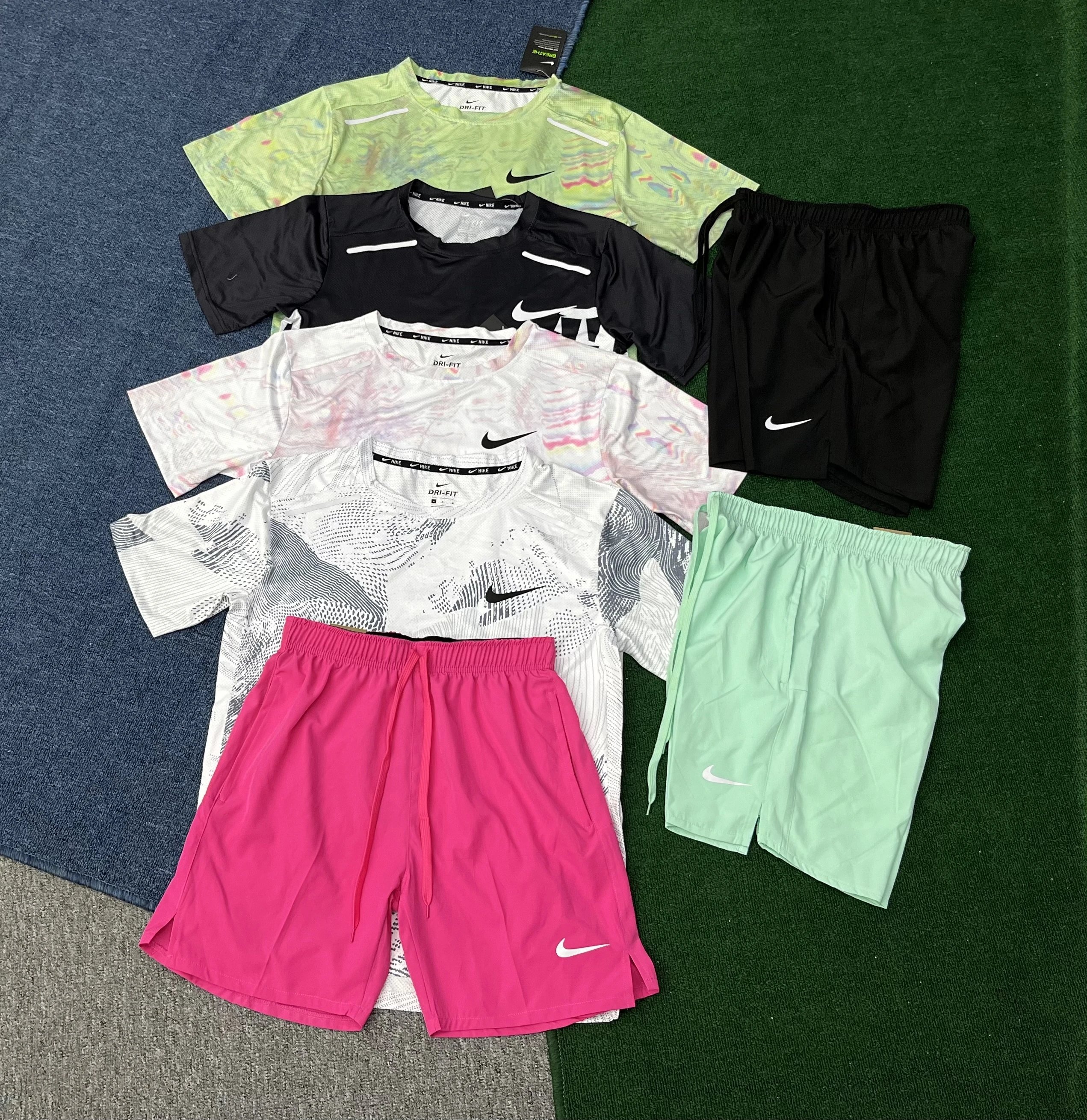 Nike Tracksuits Dri-FIT short-sleeve top and shorts set image 1