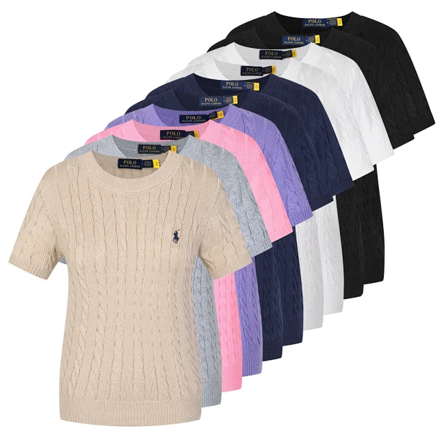 Polo Ralph Lauren Knitwear Cable-Knit Short-Sleeve Sweater product detail image 3
