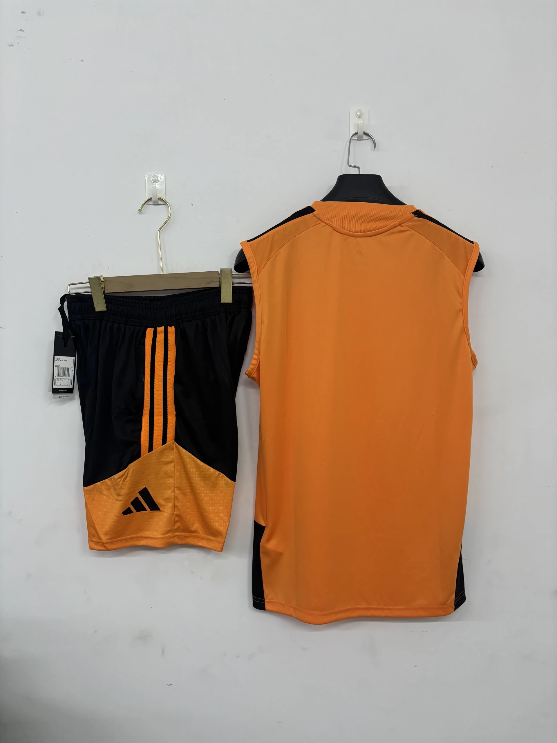 adidas Matching Sets Football training vest and shorts set image 11