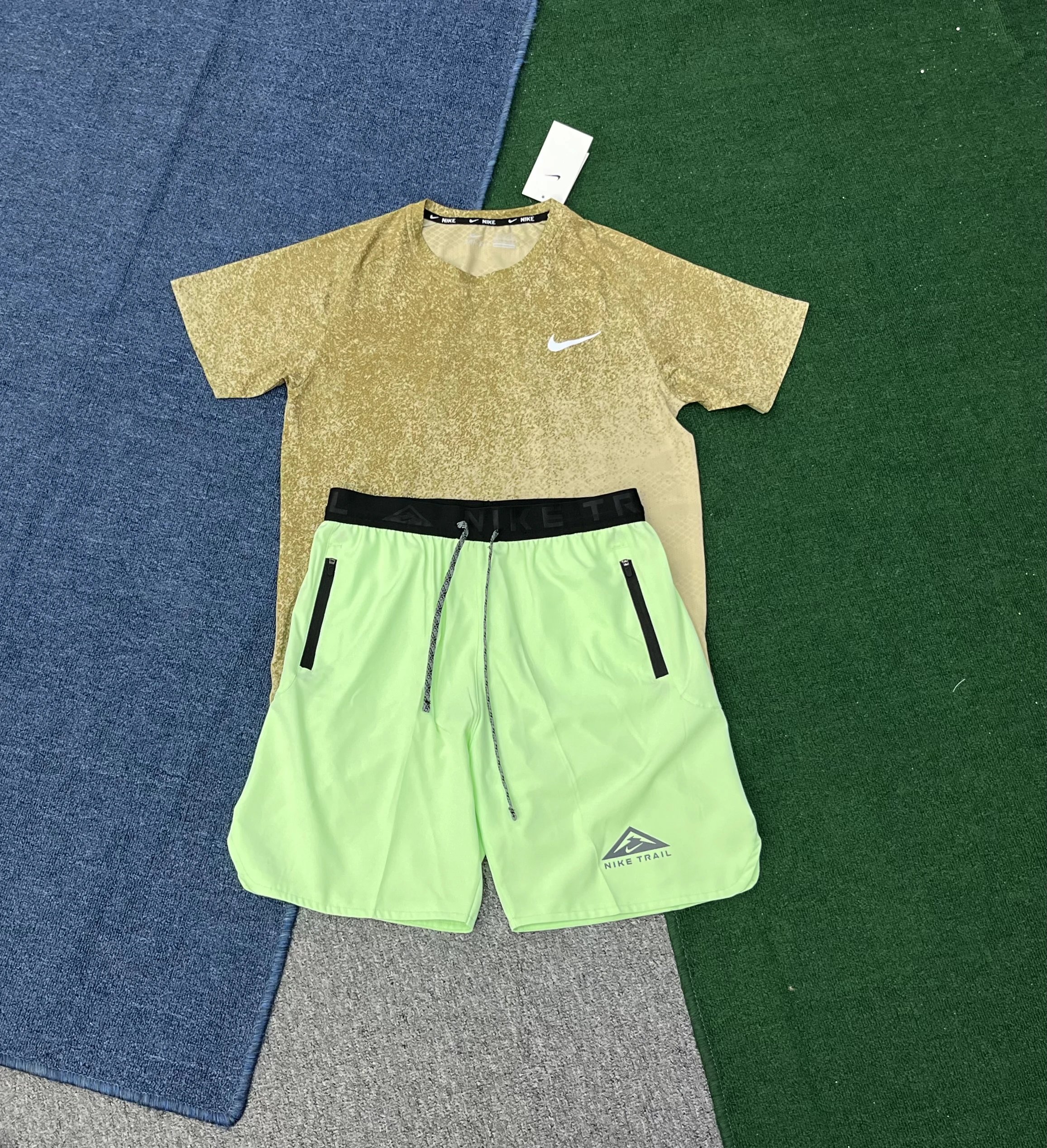Nike Matching Sets Trail Short-Sleeve T-Shirt and Shorts Set image 7