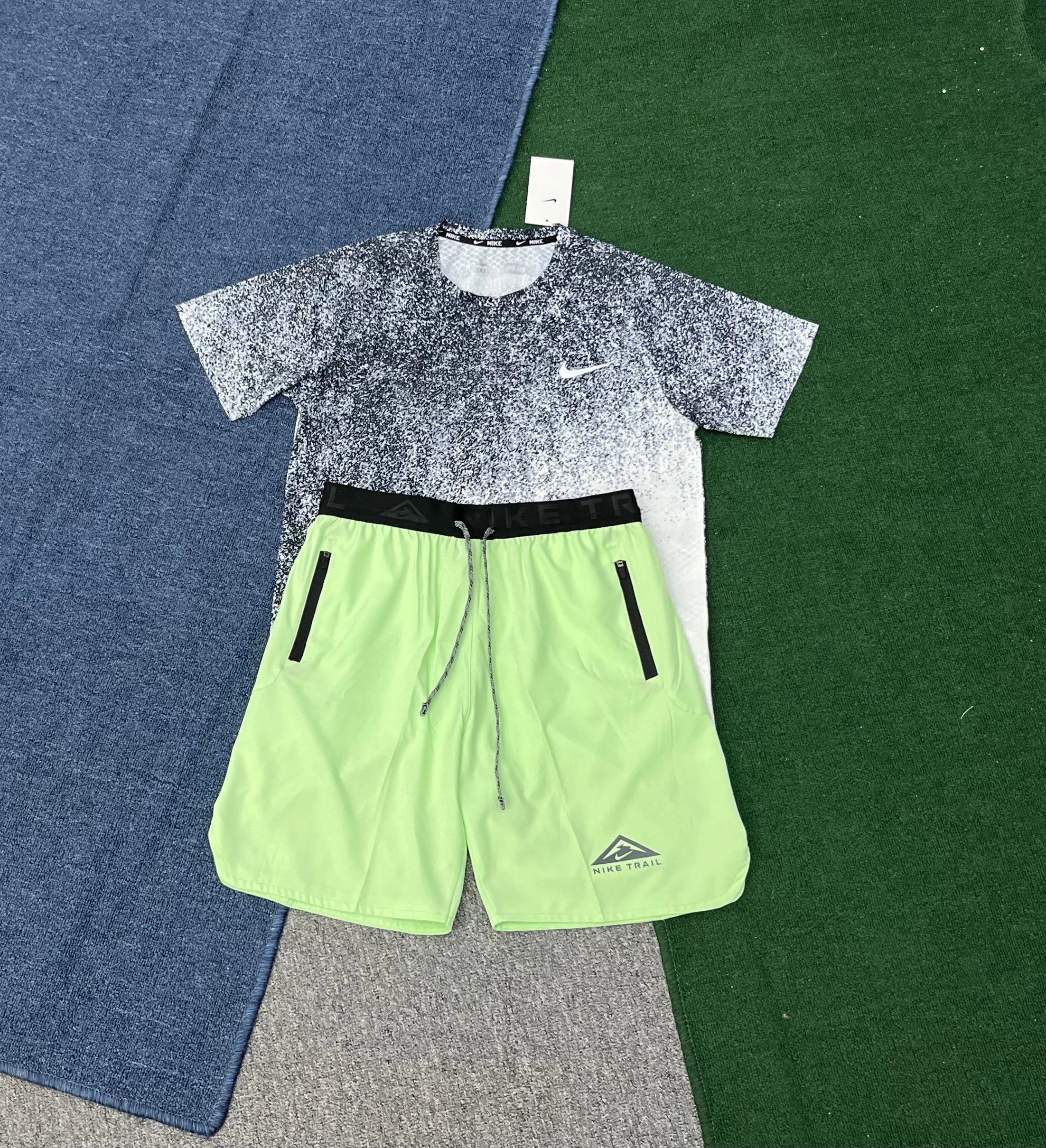 Nike Matching Sets Trail Short-Sleeve T-Shirt and Shorts Set image 5