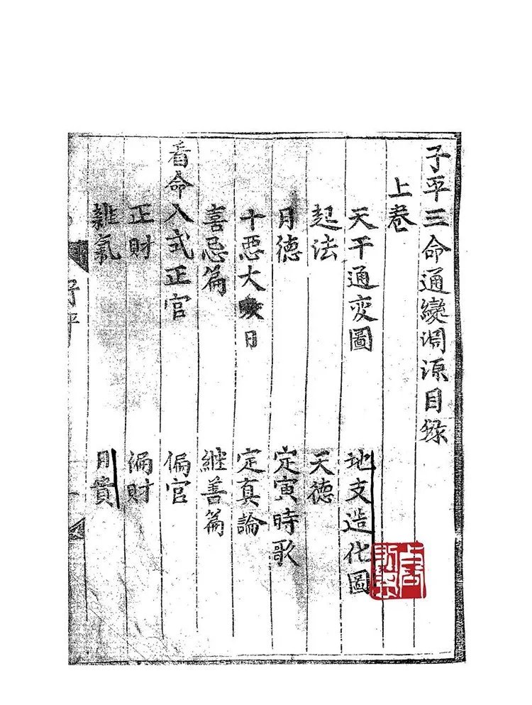 子平三命通变渊源插图1