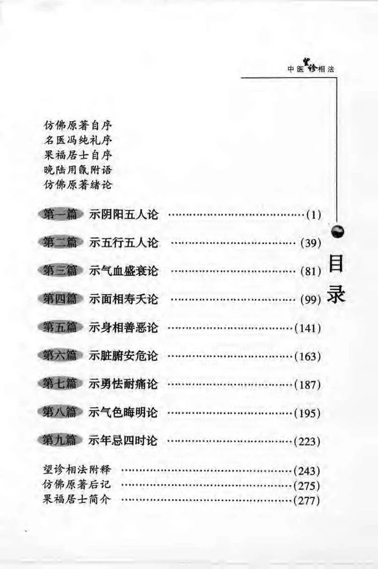 中医望诊相法插图1 中医望诊相法插图1