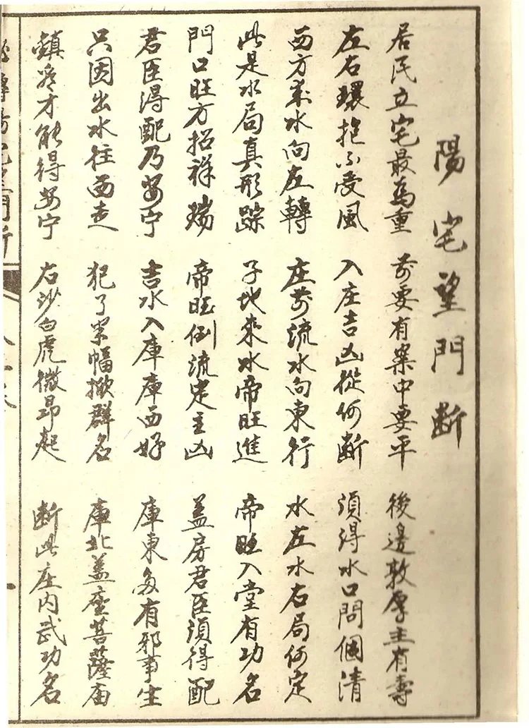 秘传阳宅望门断插图1