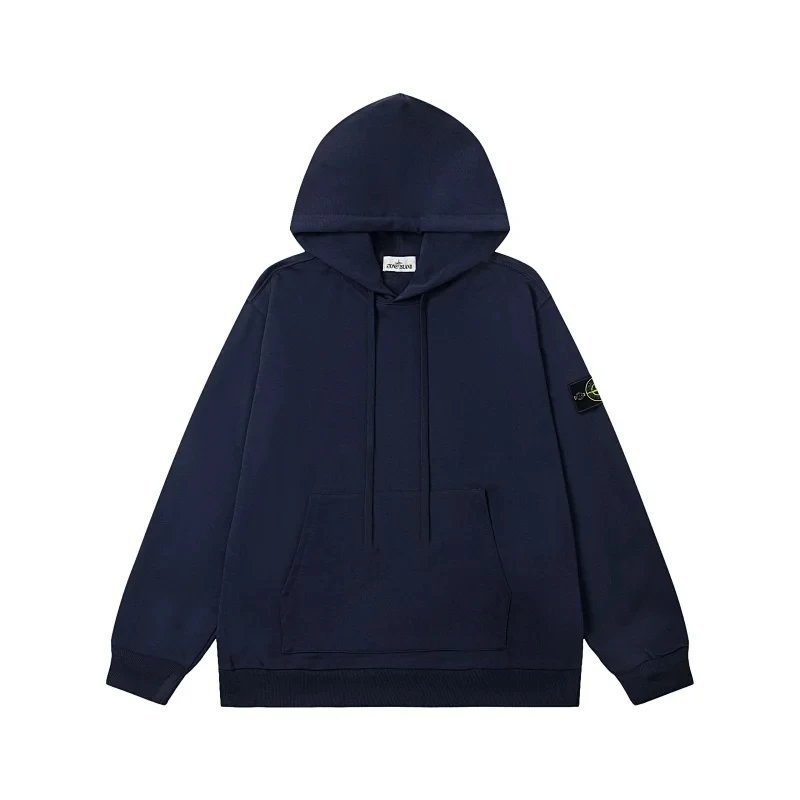 Sweatshirt without zipper - navy blue