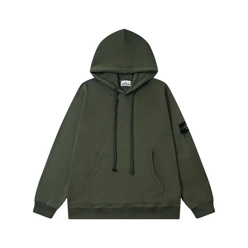 Sweatshirt without zipper - green