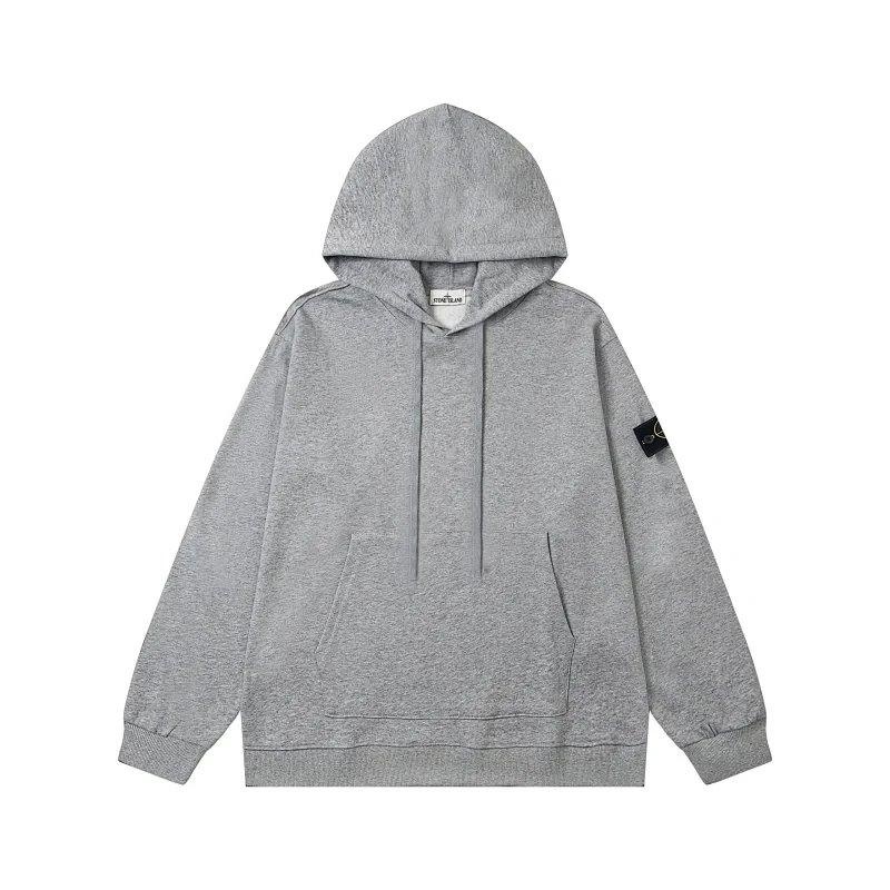 Sweatshirt without zipper - gray