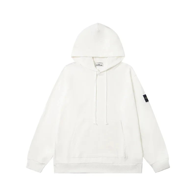 Sweatshirt without zipper - white