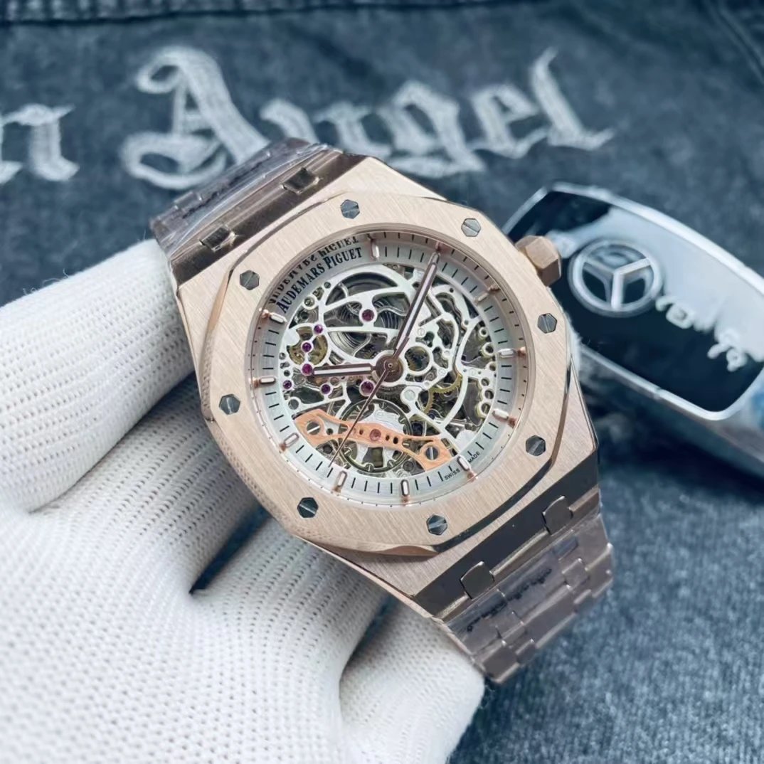Audemars Piguet Watches Royal Oak automatic watch with octagonal bezel and integrated bracelet image 6